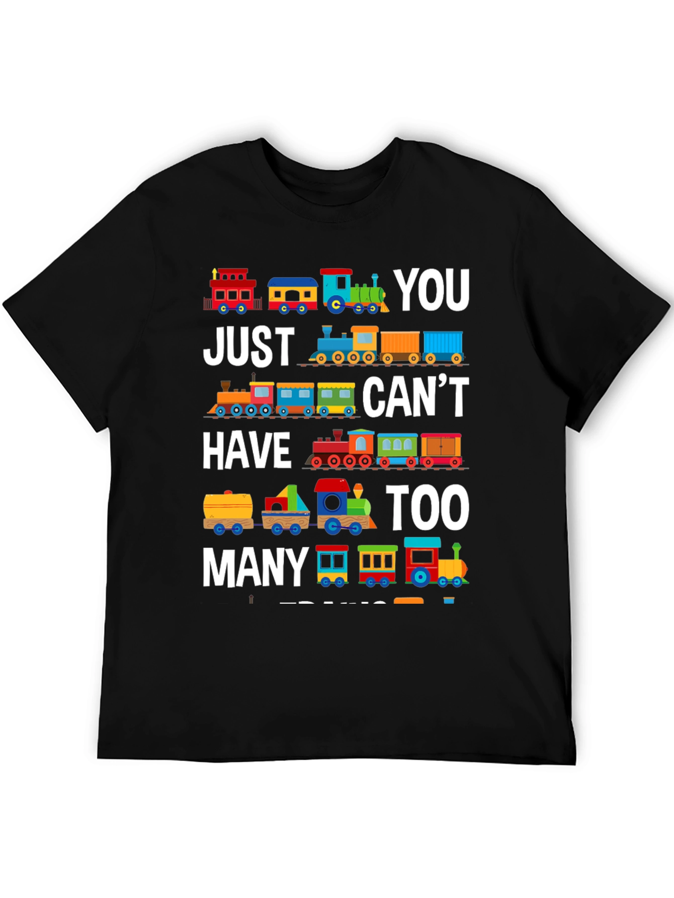 Black Train T-Shirt: You Can't Have Too Many Trains! view 5