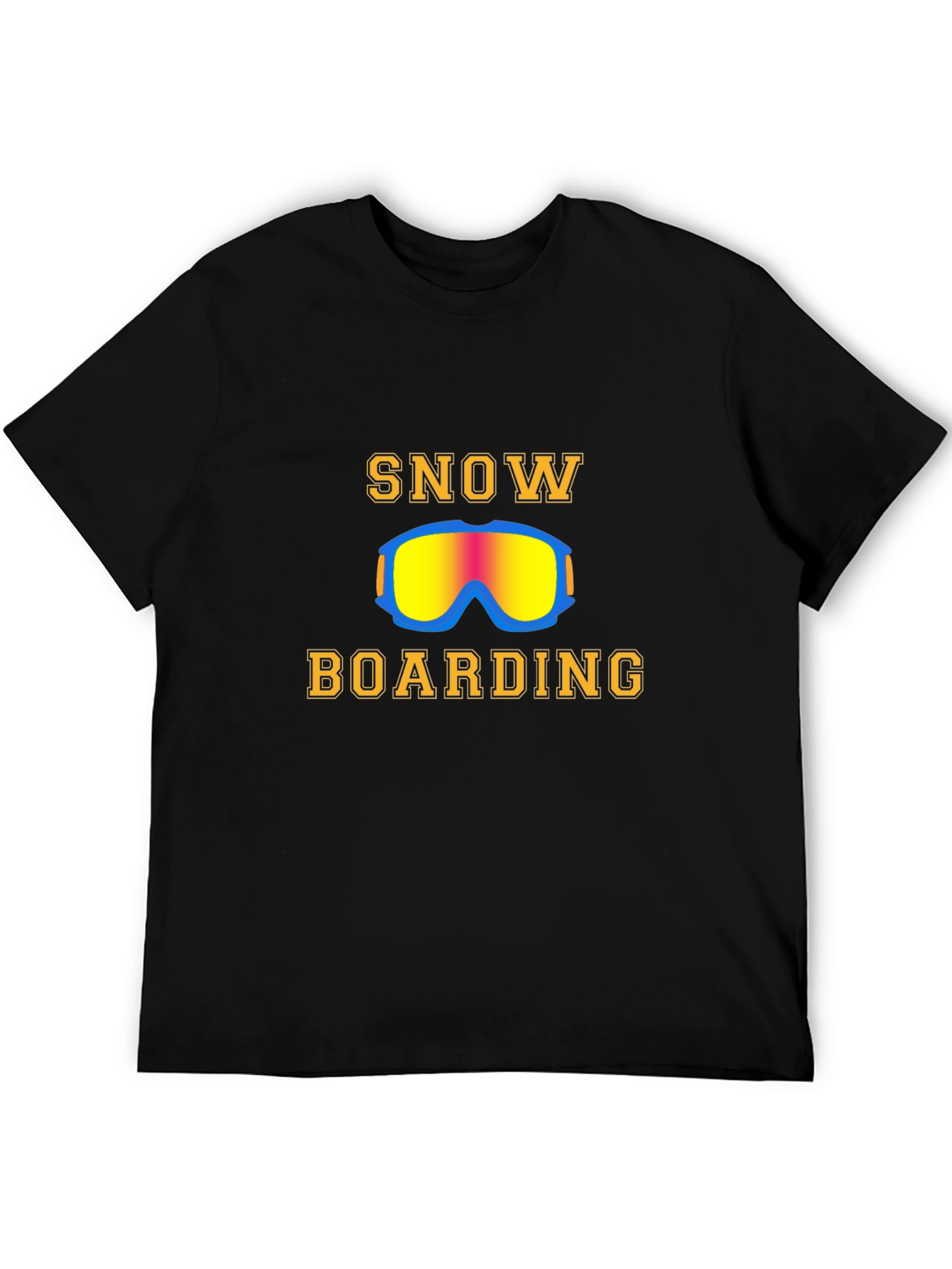 Black Snowboarding T-Shirt view 5