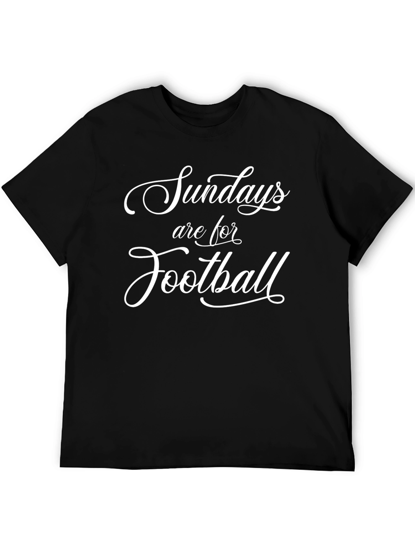 Black Sundays Are For Football T-Shirt - Black view 5