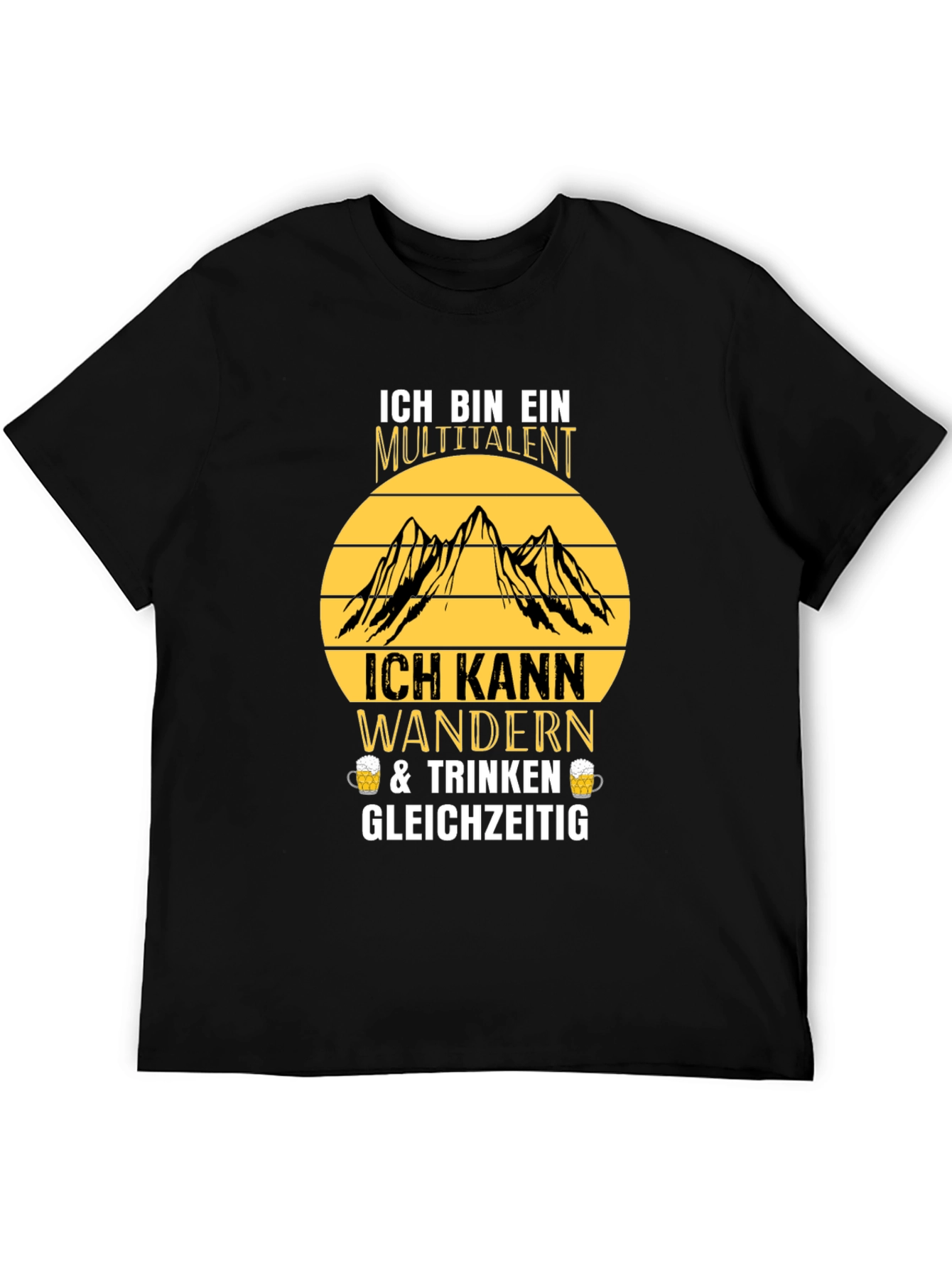 Black Multitalent Hiking & Drinking T-Shirt view 5