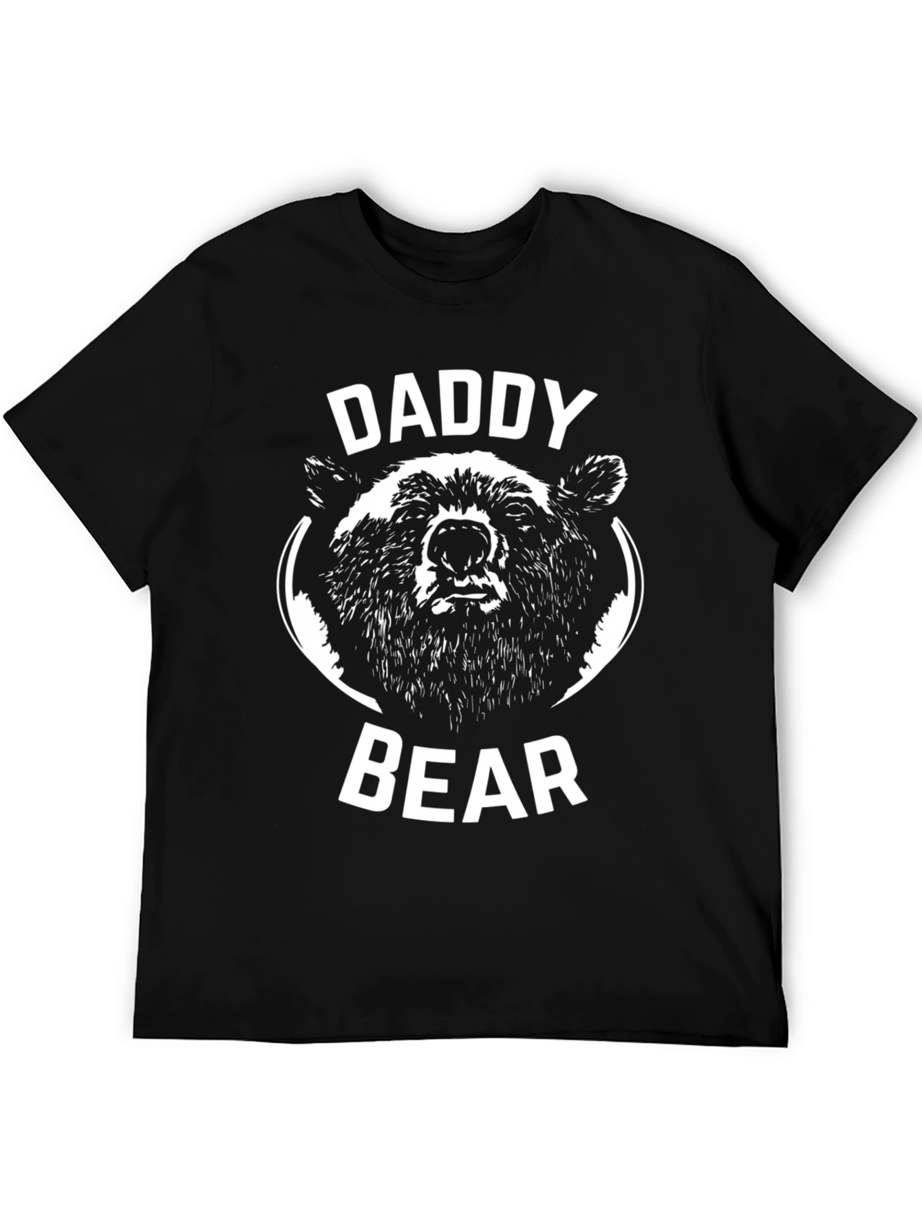 Black Daddy Bear Black T-Shirt - Graphic Tee view 5