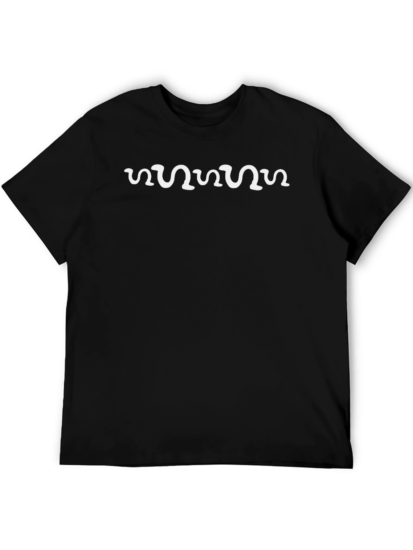 Black Abstract Graphic Print Black T-Shirt view 5