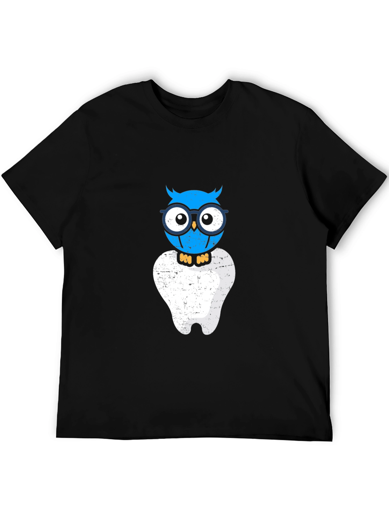Black Funny Owl Dentist T-Shirt view 5