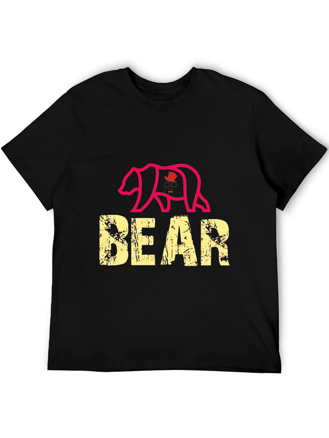 Black Bear Graphic Tee - Men's Black T-Shirt view 5