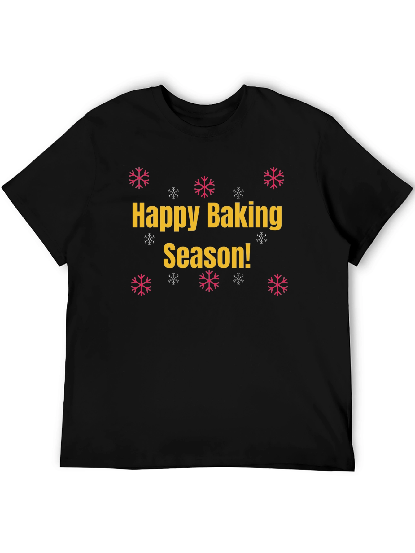 Black Happy Baking Season Graphic T-Shirt view 5
