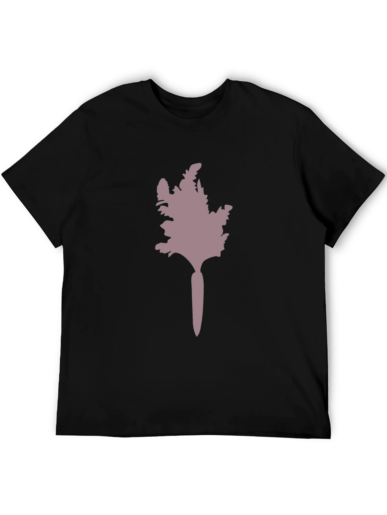 Black Unique Tree Graphic Black T-Shirt view 5