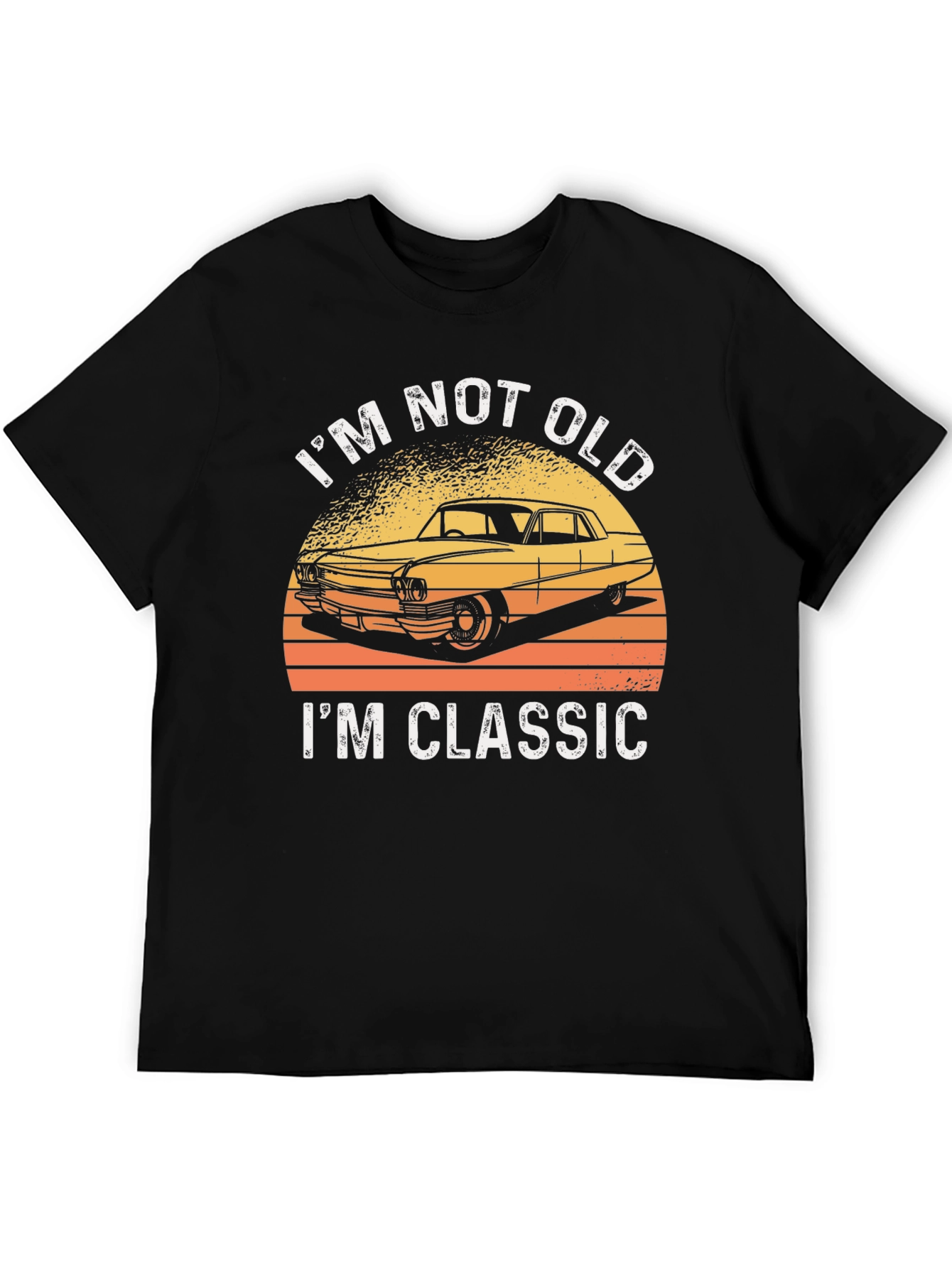 Black I'm Not Old, I'm Classic Car T-Shirt view 5