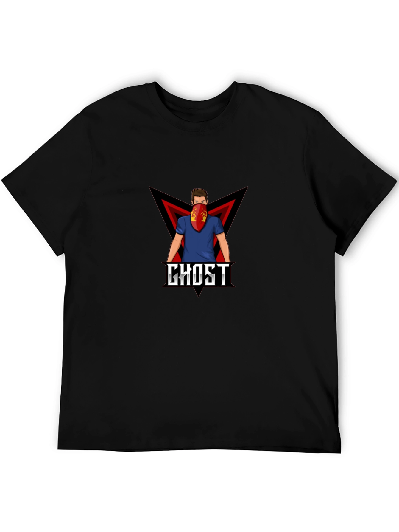 Black Ghost Graphic Tee - Modern Urban Style view 5
