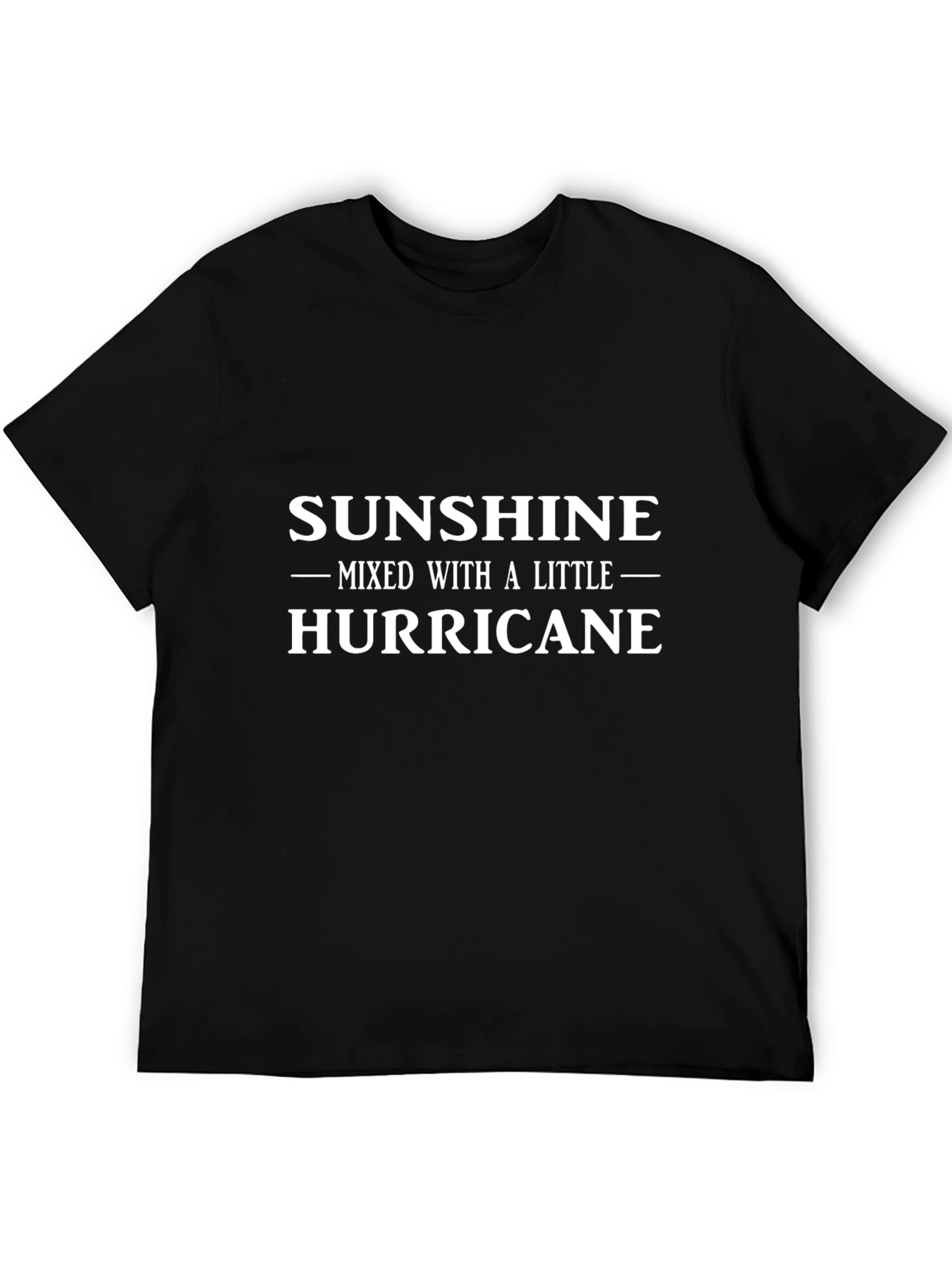 Black Sunshine & Hurricane Graphic Tee - Black view 5