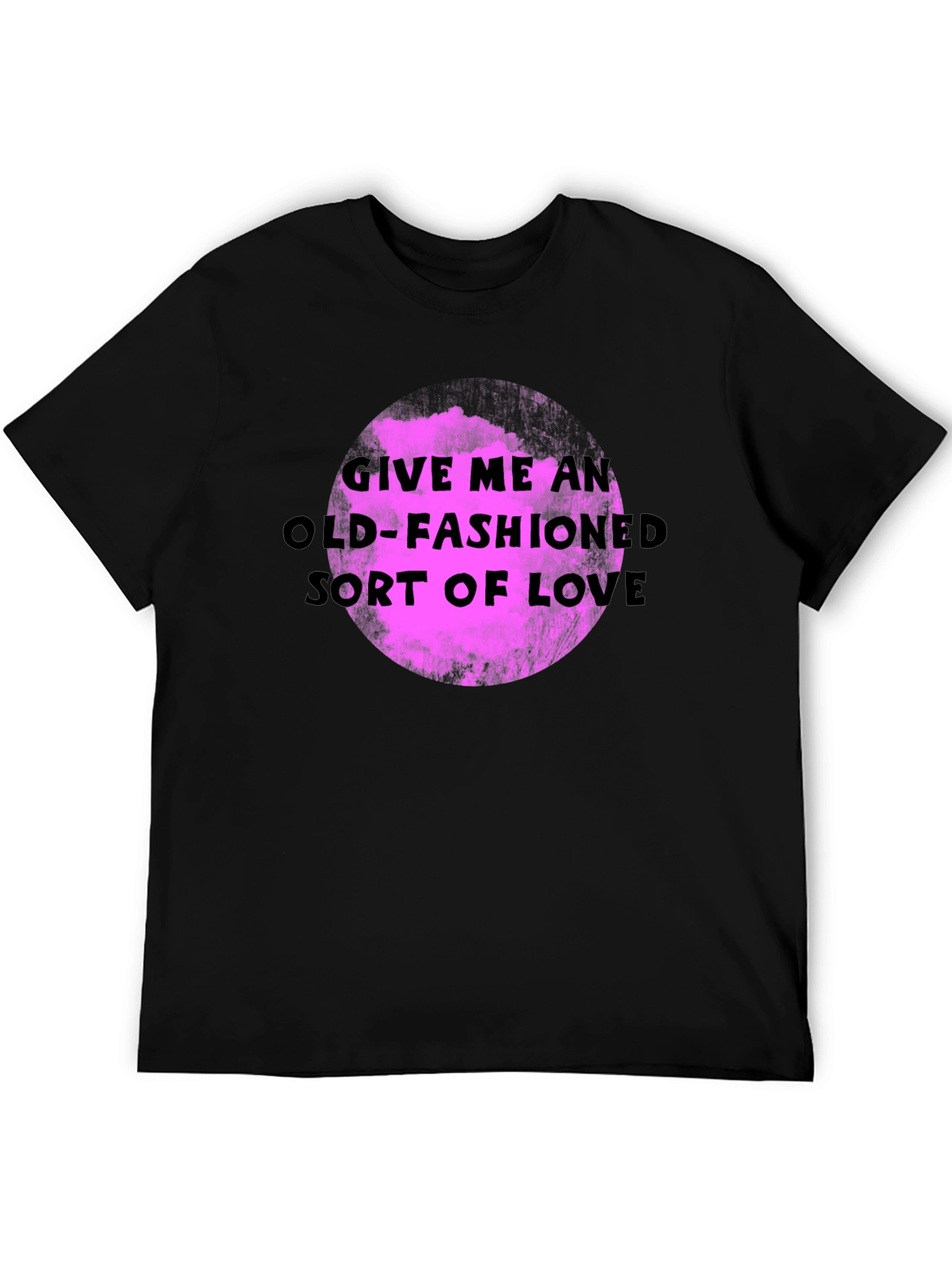 Black Old-Fashioned Love Graphic T-Shirt view 5