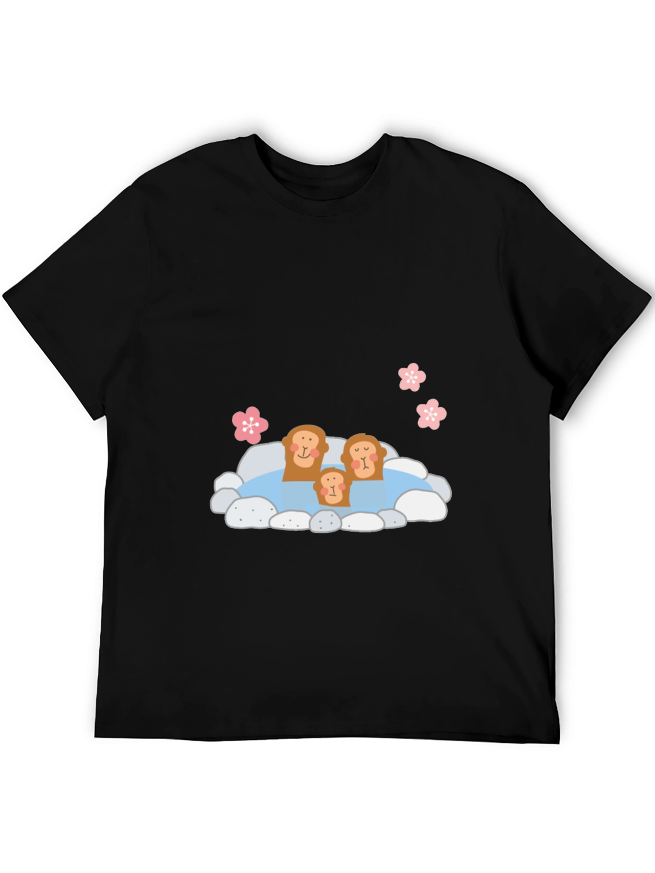 Black Monkey Hot Spring T-Shirt - Cozy & Cute view 5