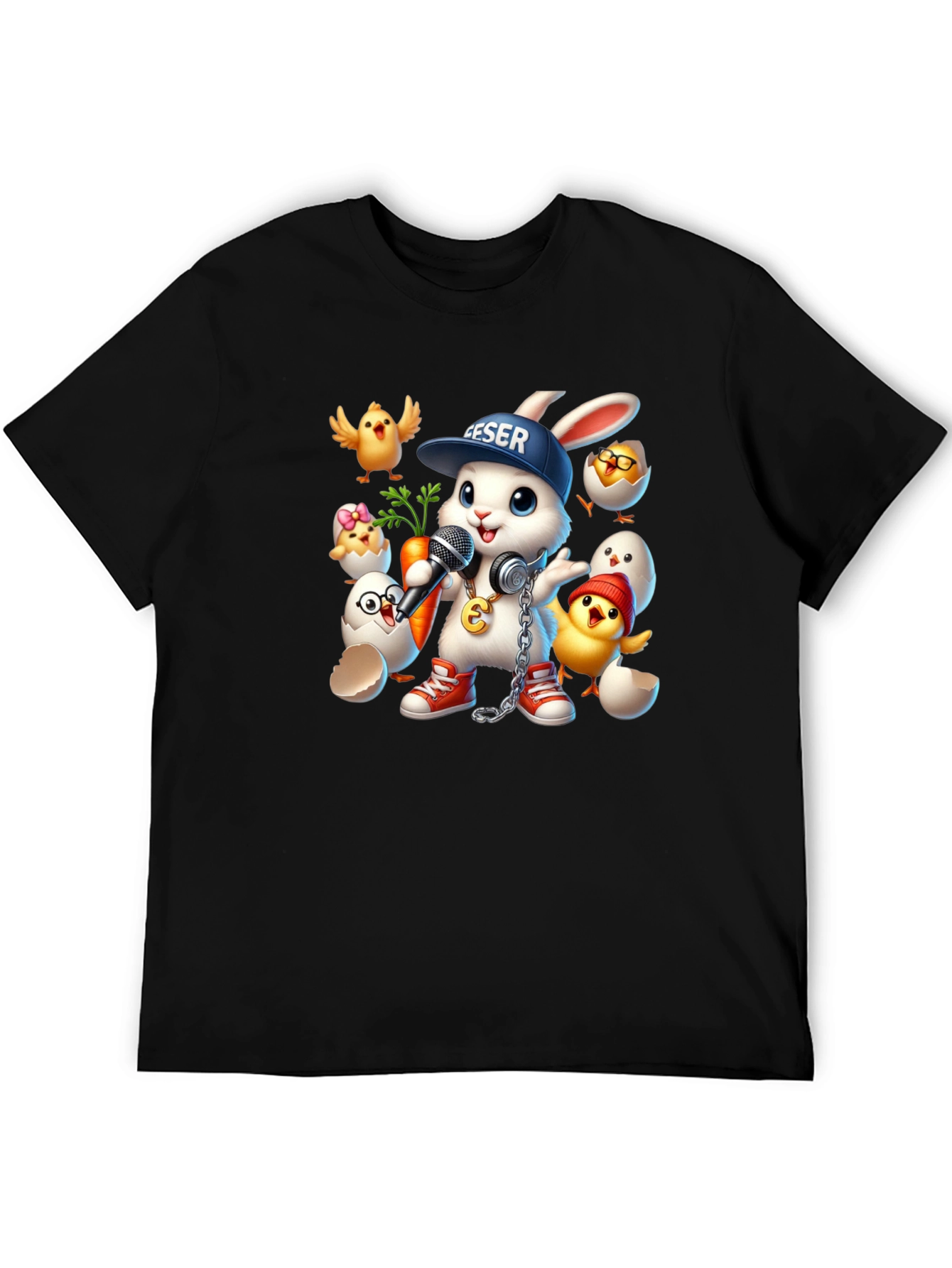 Black Bunny Rapper Graphic Tee view 5