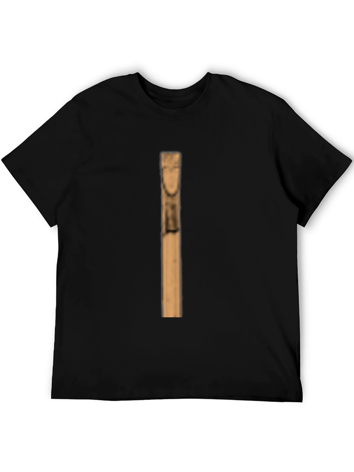 Black Unique Graphic Tee - Organ Pipe Design view 5