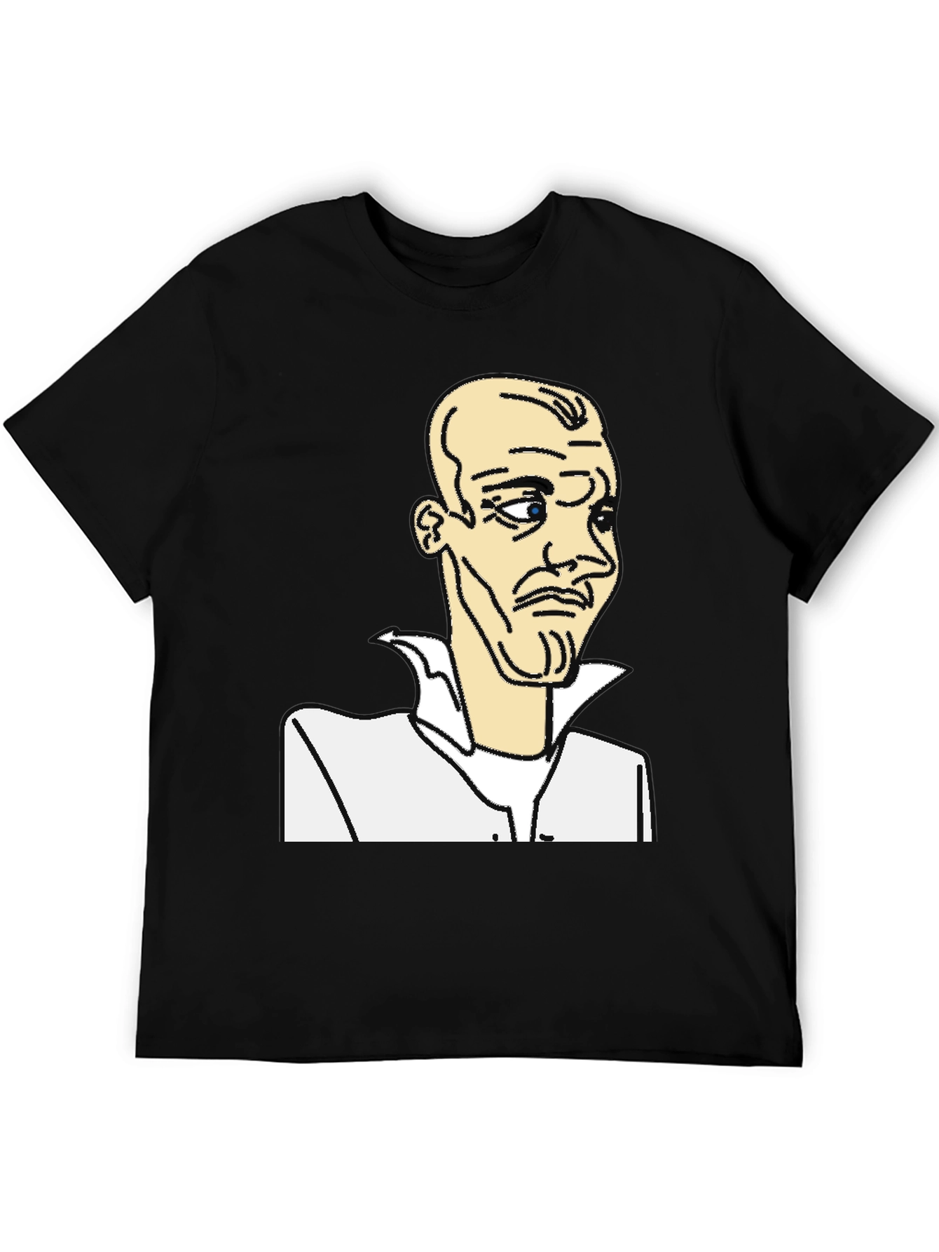 Black Cartoon Character Graphic Black T-Shirt view 5