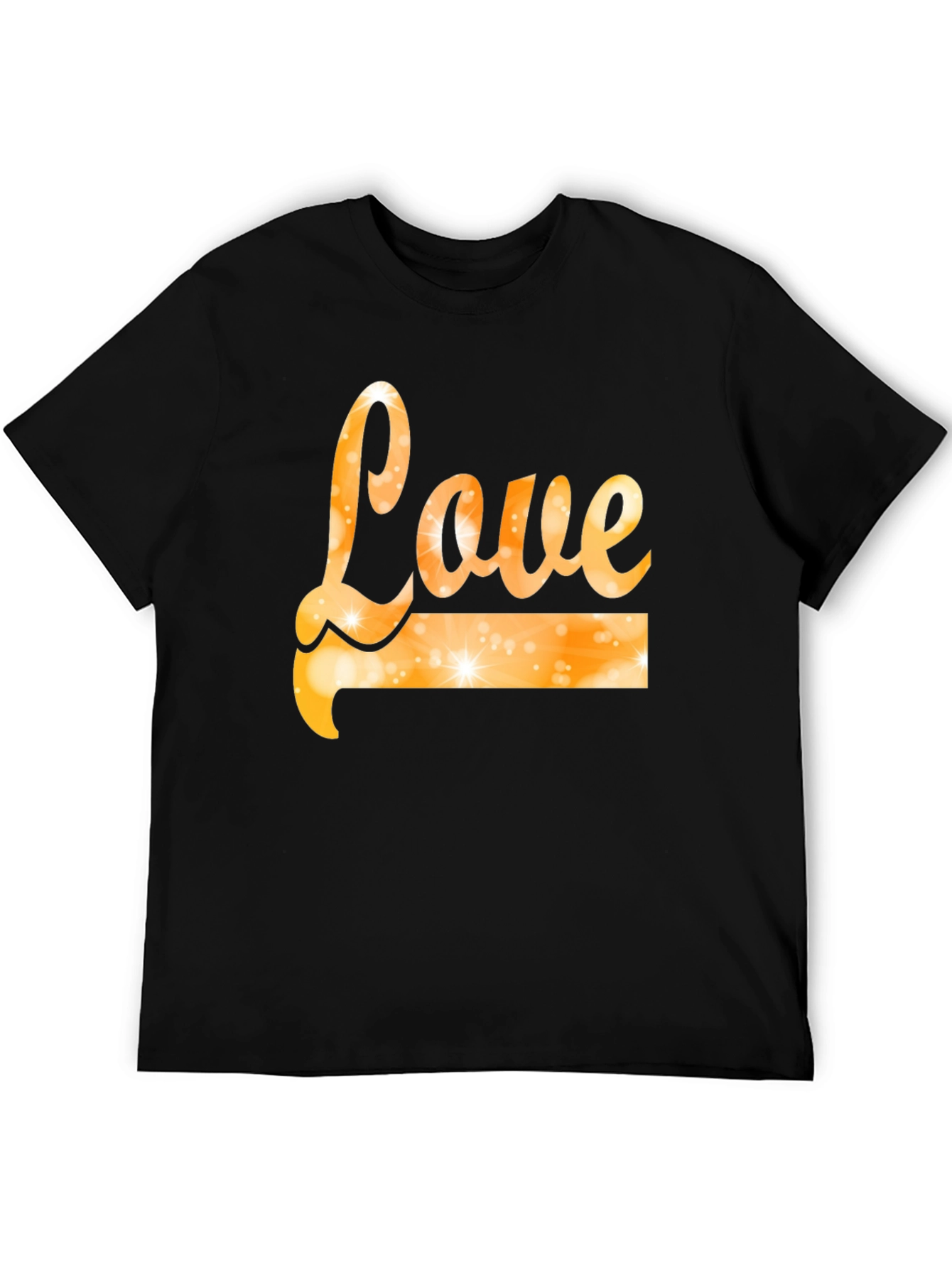 Black Love Graphic Black T-Shirt view 5