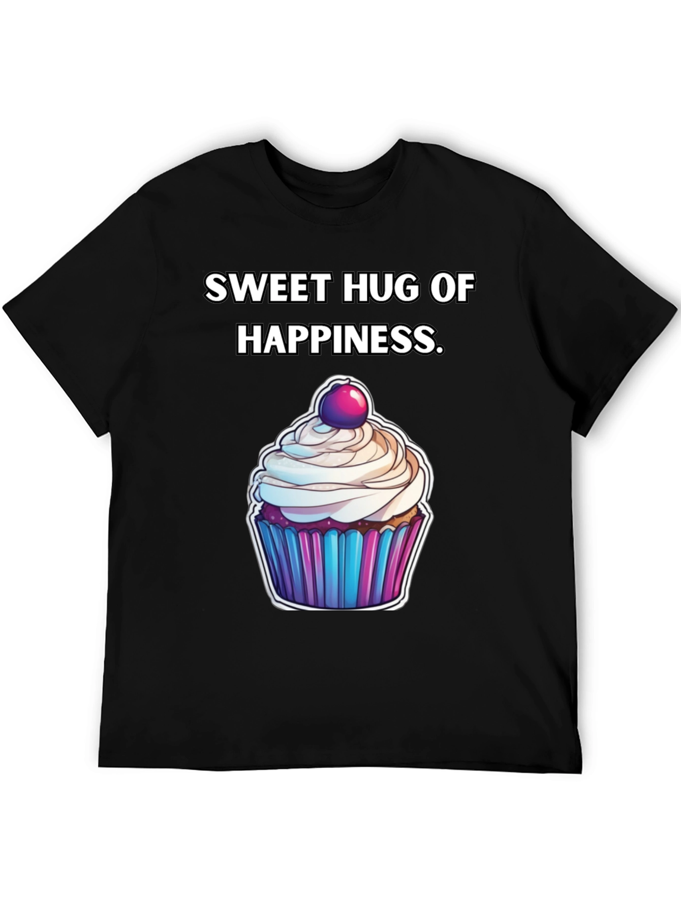 Black Sweet Hug of Happiness T-Shirt view 5