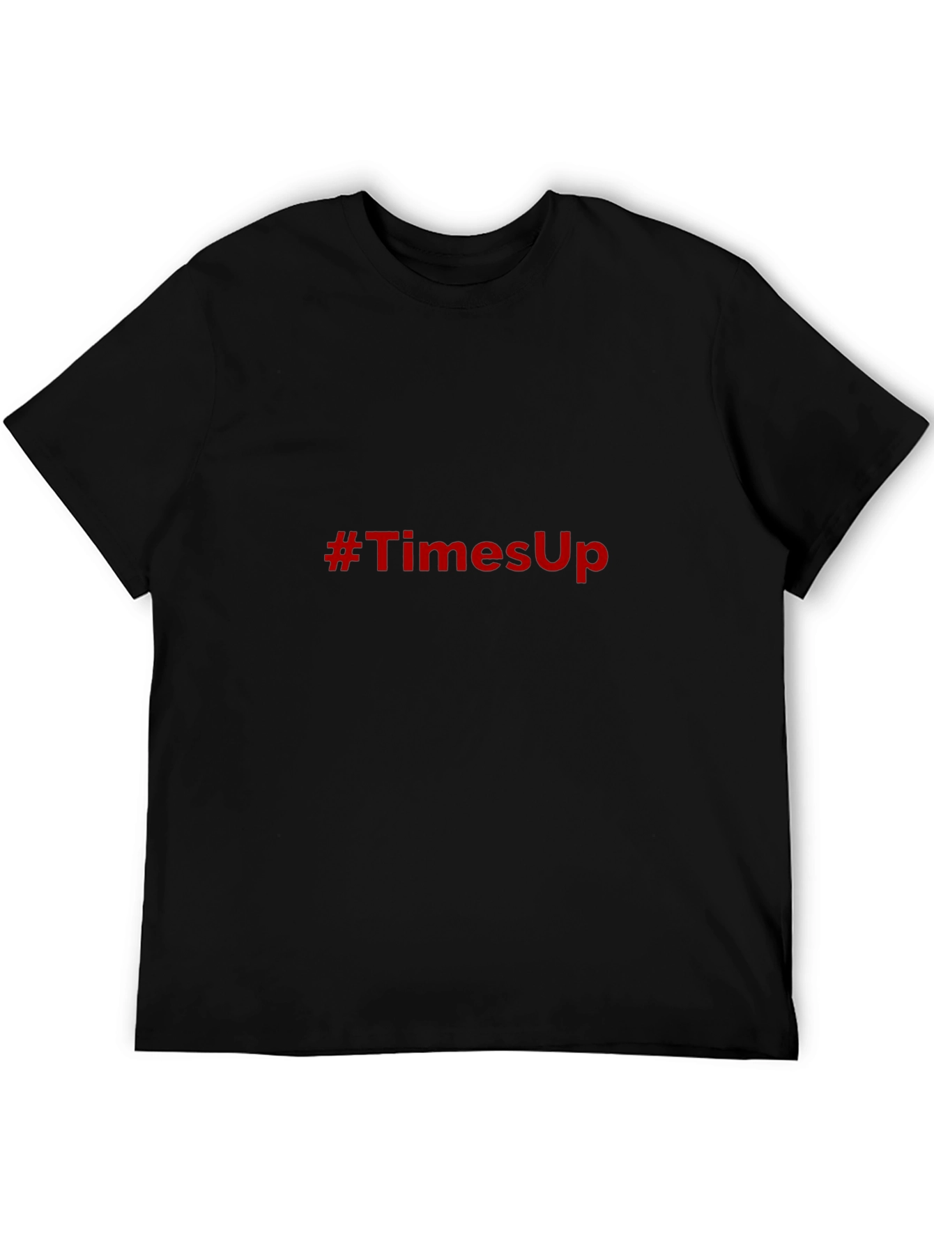 Black Times Up Graphic Tee - Mens Black Crew Neck view 5