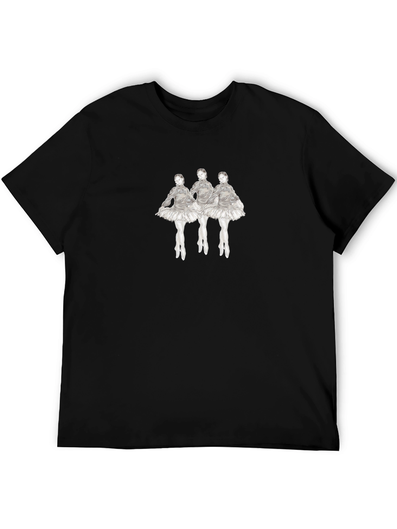 Black Dancing Ballerinas Graphic T-Shirt view 5