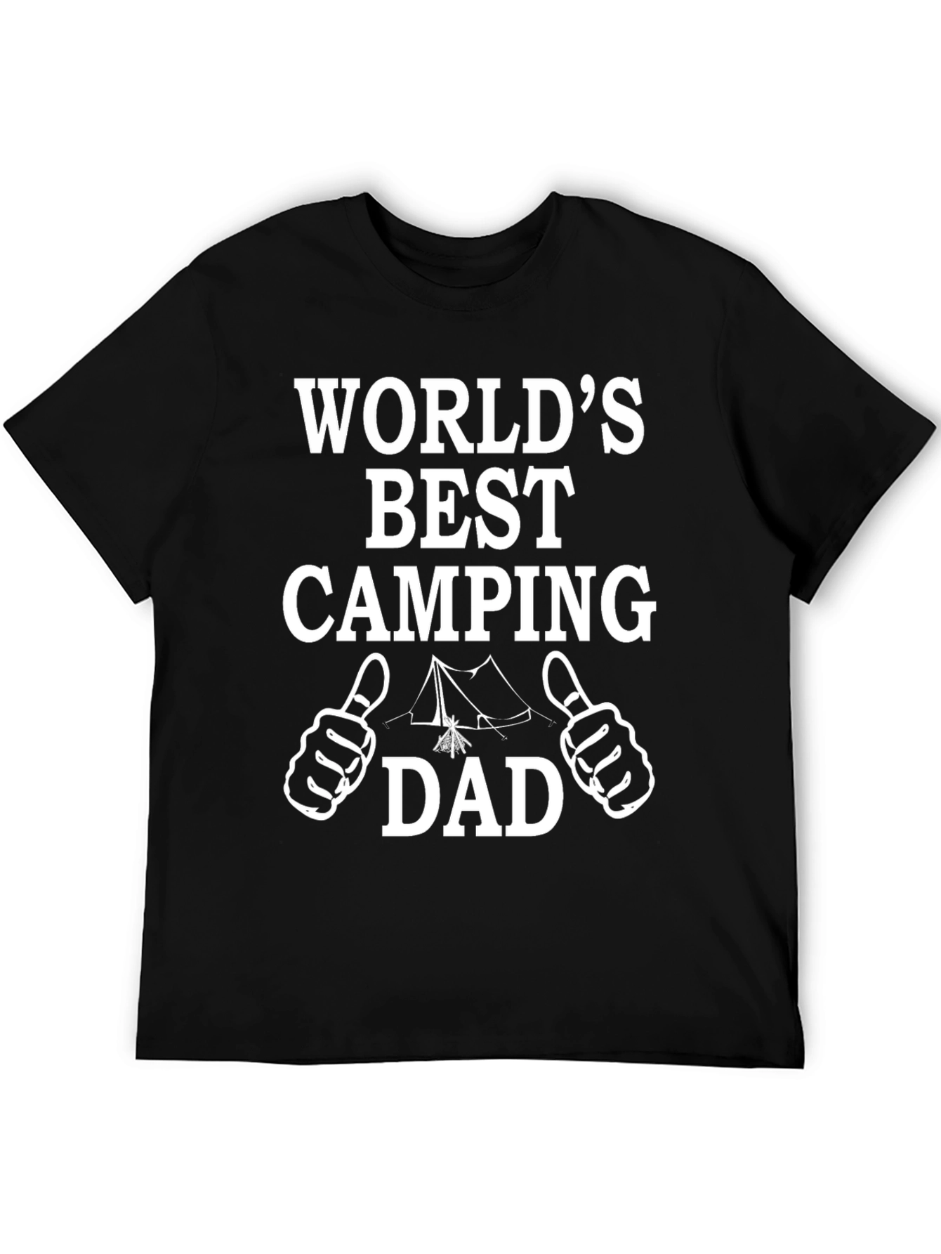 Black World's Best Camping Dad T-Shirt view 5