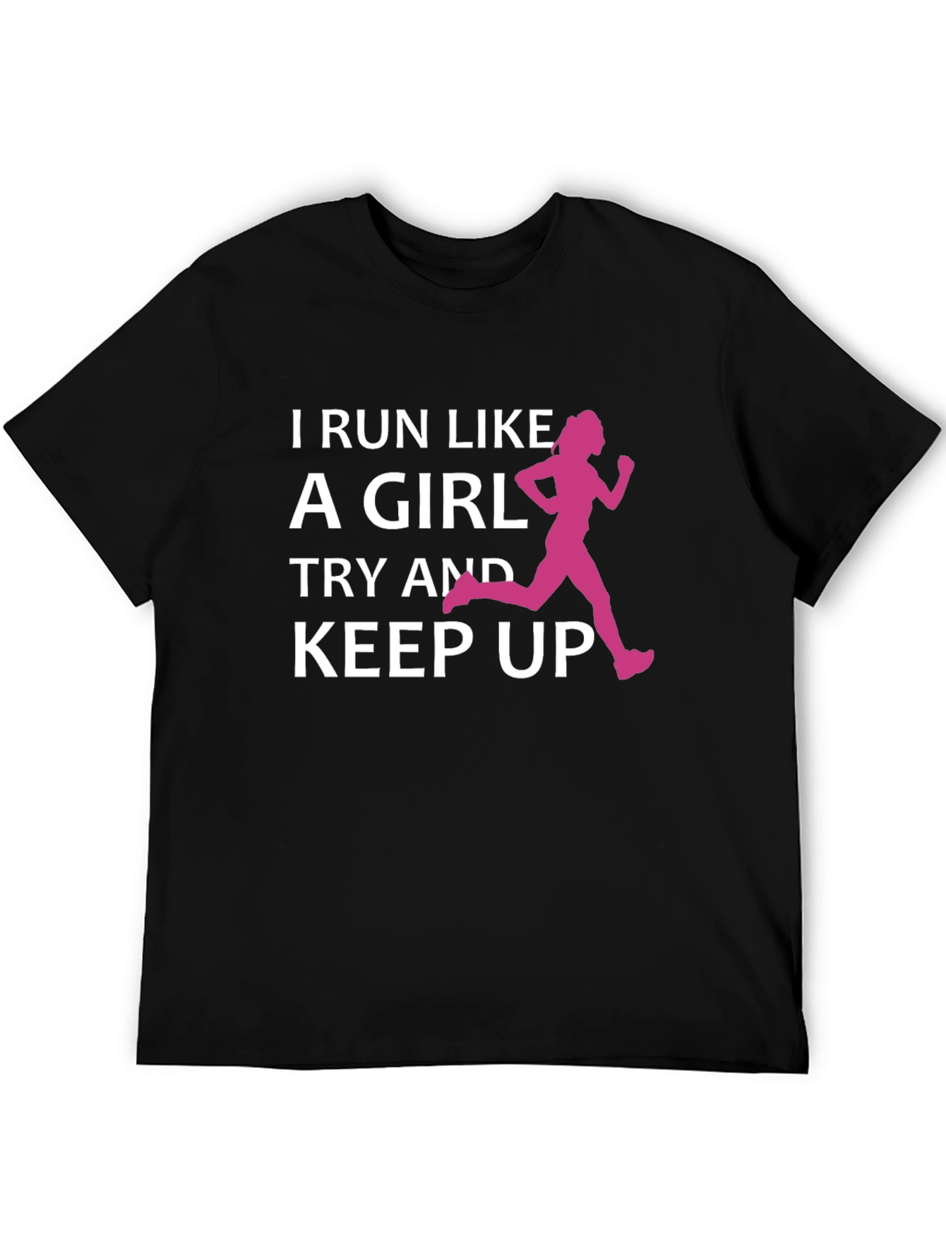 Black Run Like a Girl T-Shirt view 5