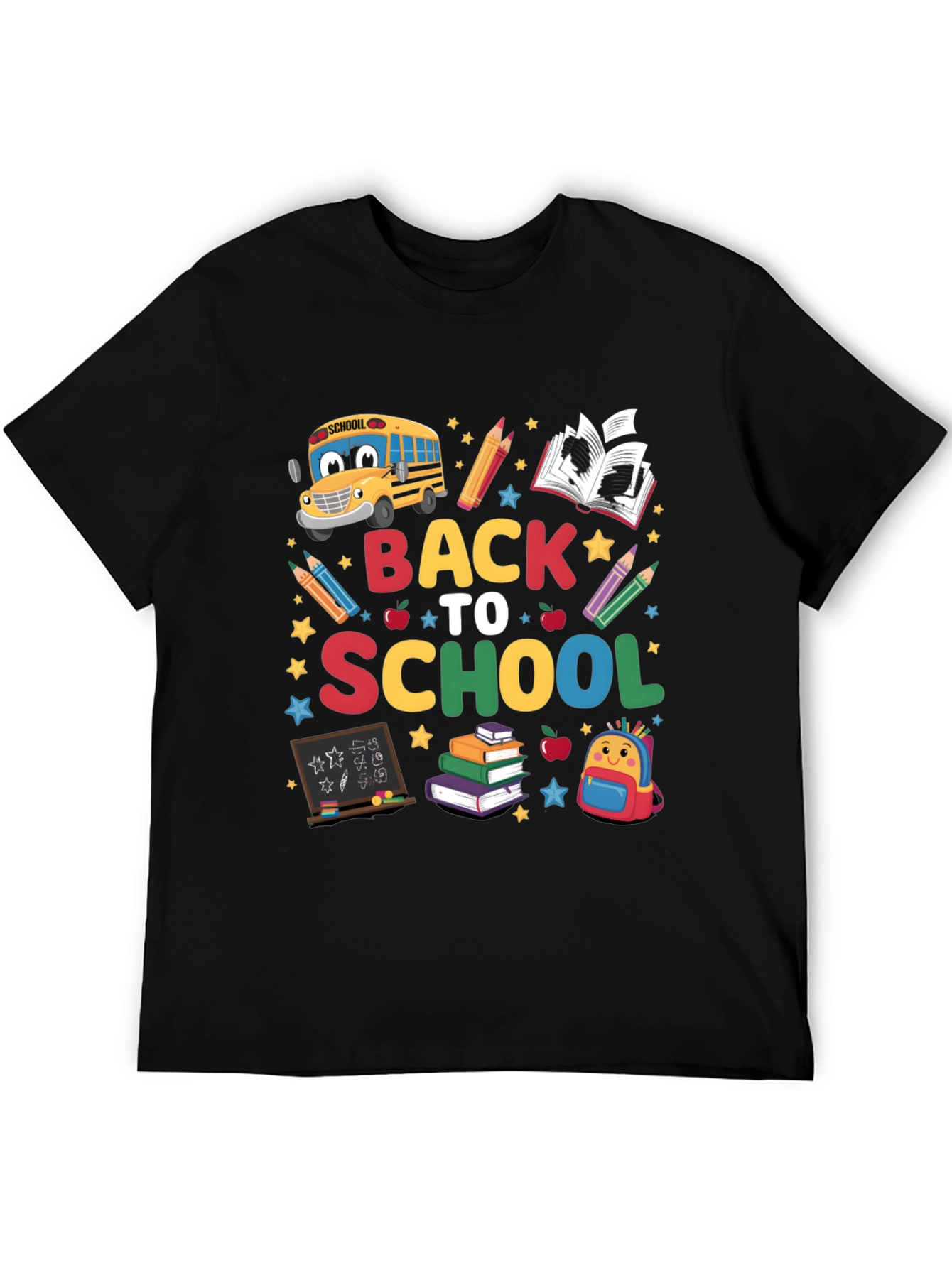 Black Back to School Graphic Tee - Unisex view 5