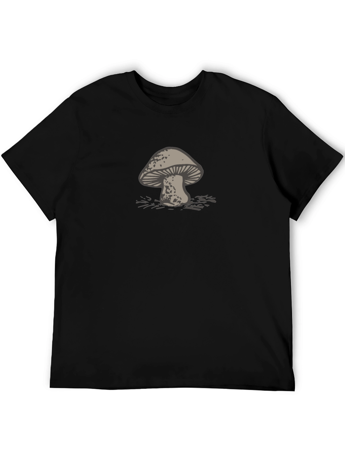 Black Mushroom Graphic Tee - Casual Style view 5