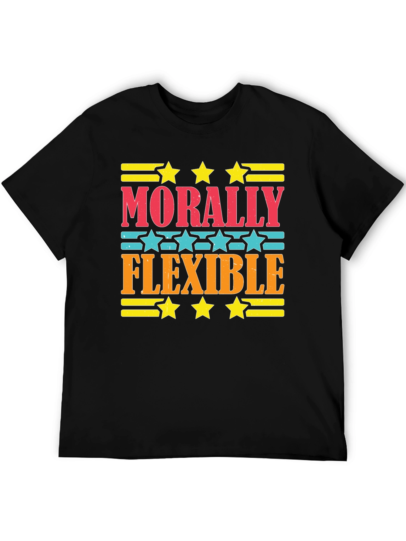 Black Morally Flexible Graphic Tee - Comfort Fit view 5
