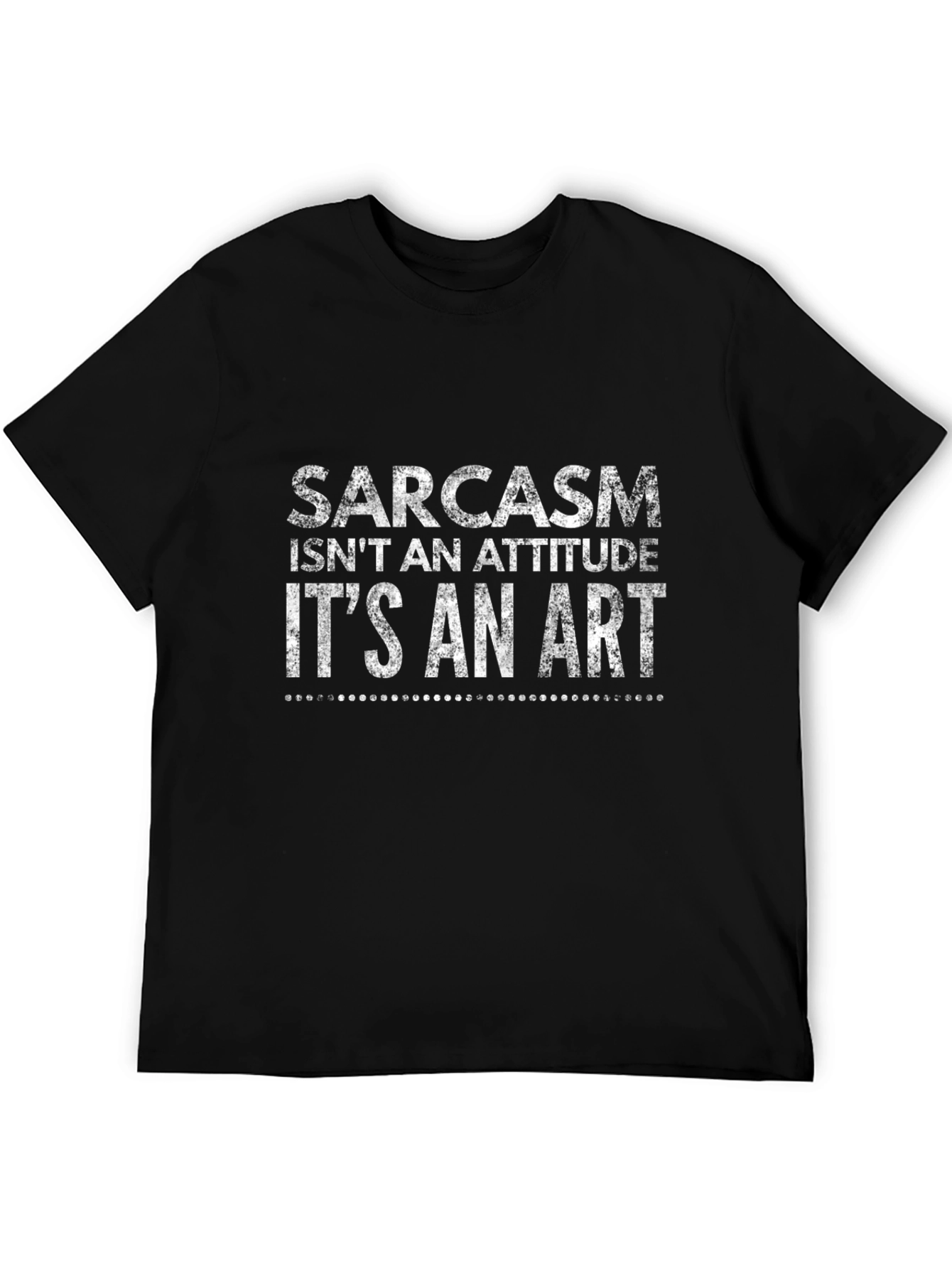 Black Sarcasm Is An Art Graphic Tee view 5