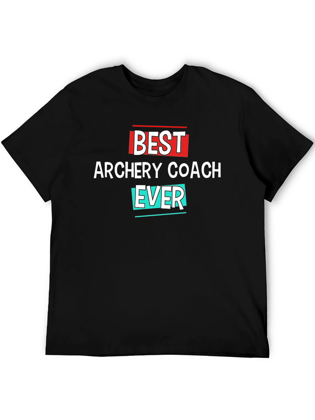 Black Best Archery Coach Ever T-Shirt view 5