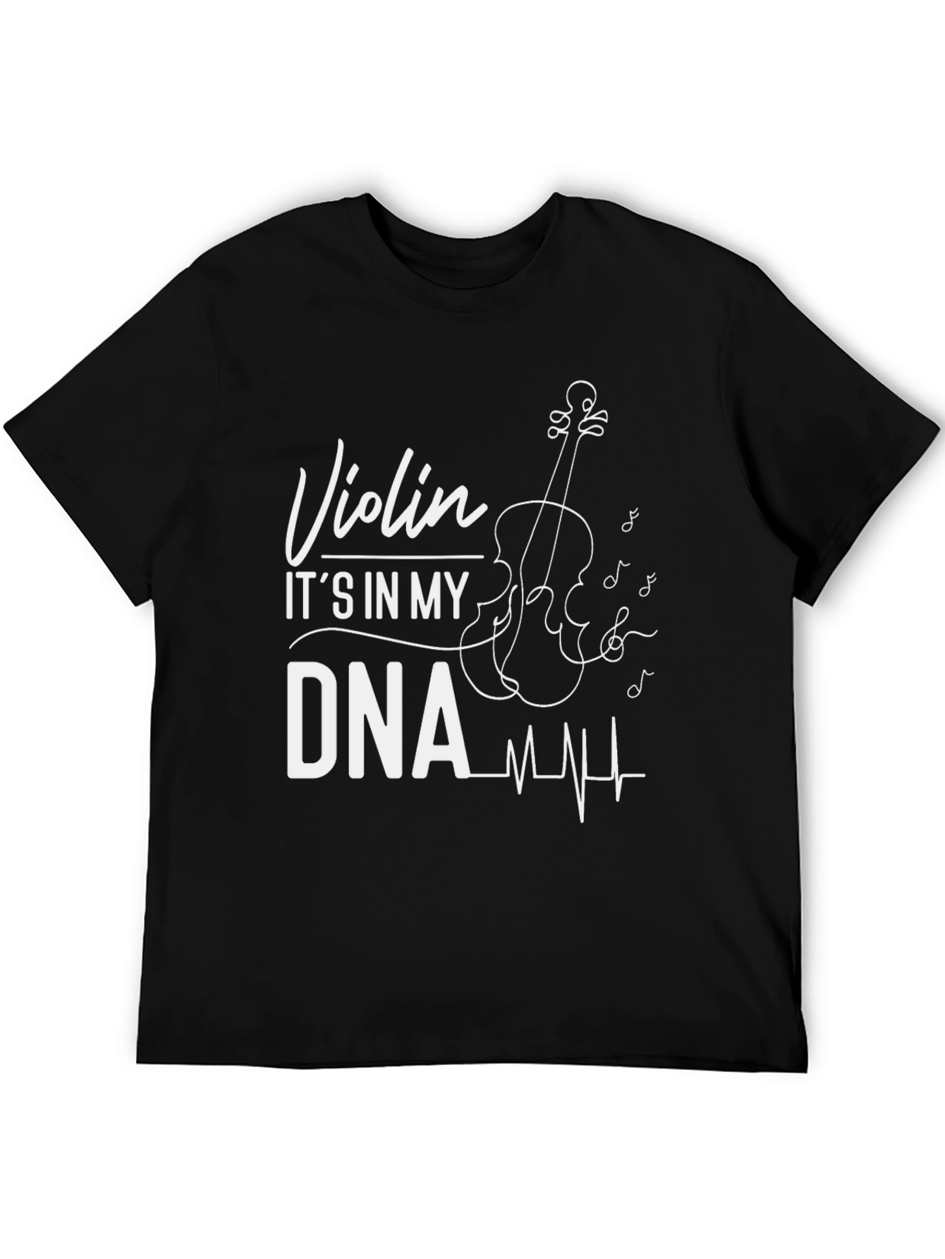 Black Violin DNA Black Graphic Tee - Musician Gift view 5
