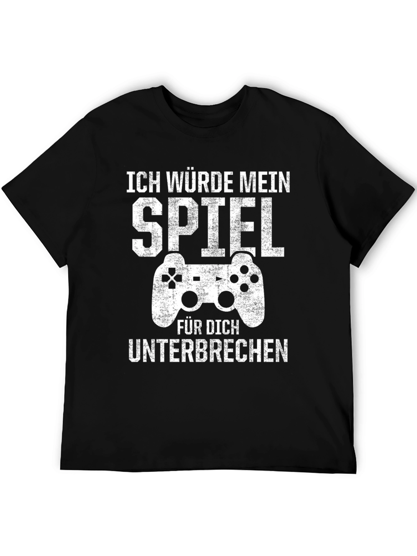 Black Ich Würde Mein Spiel Unterbrechen T-Shirt Gamer view 5