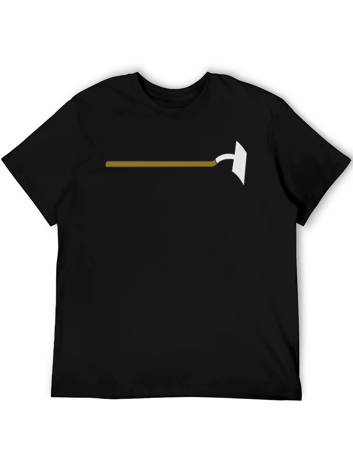 Black Axe Throwing Tee - Black Graphic T-Shirt view 5