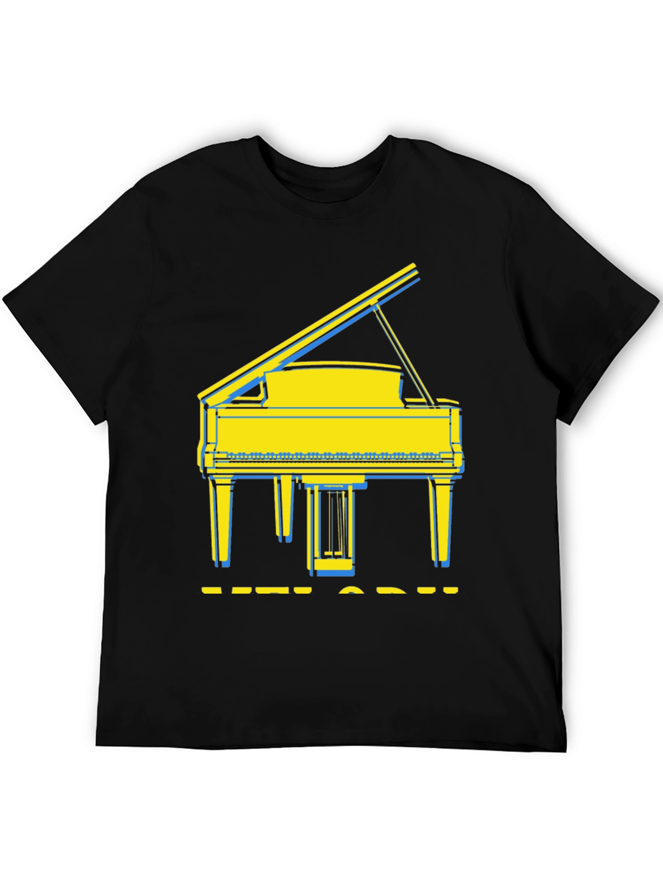 Black Grand Piano Graphic Tee - Stylish Music Lover Shirt view 5