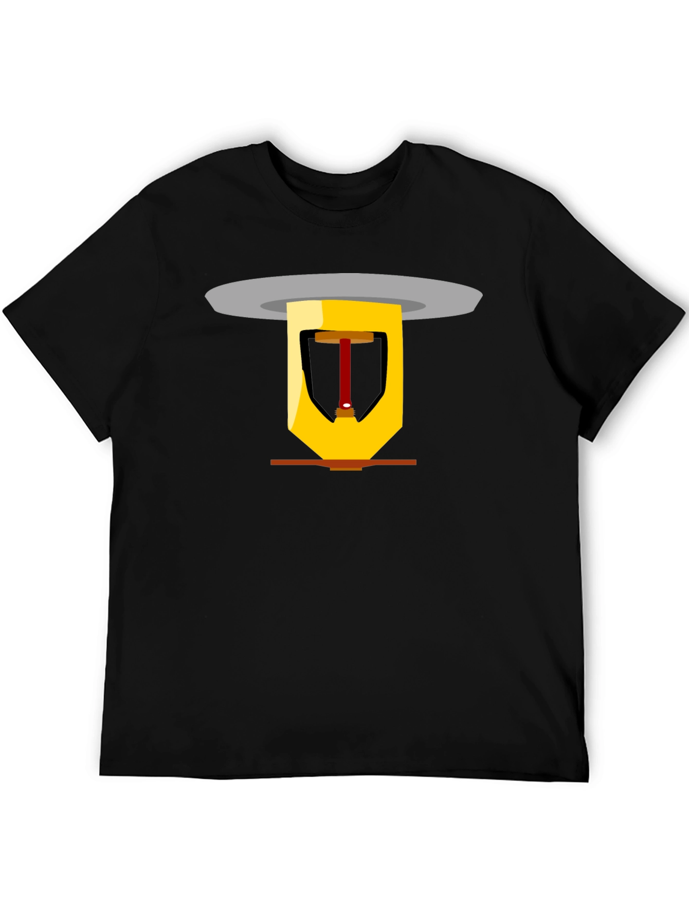 Black Fire Safety T-Shirt view 5