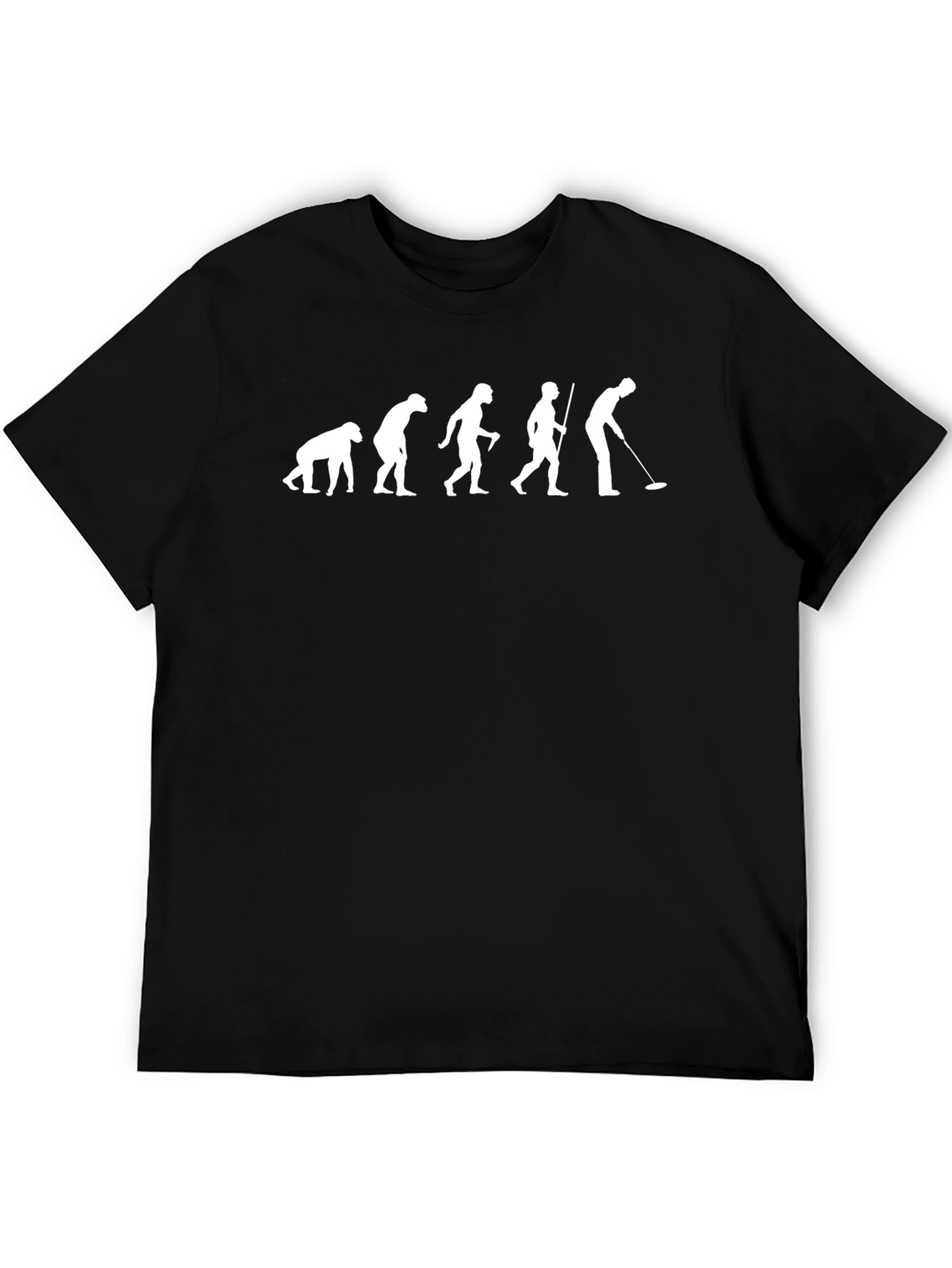 Black Evolution of Golf T-Shirt - Black view 5