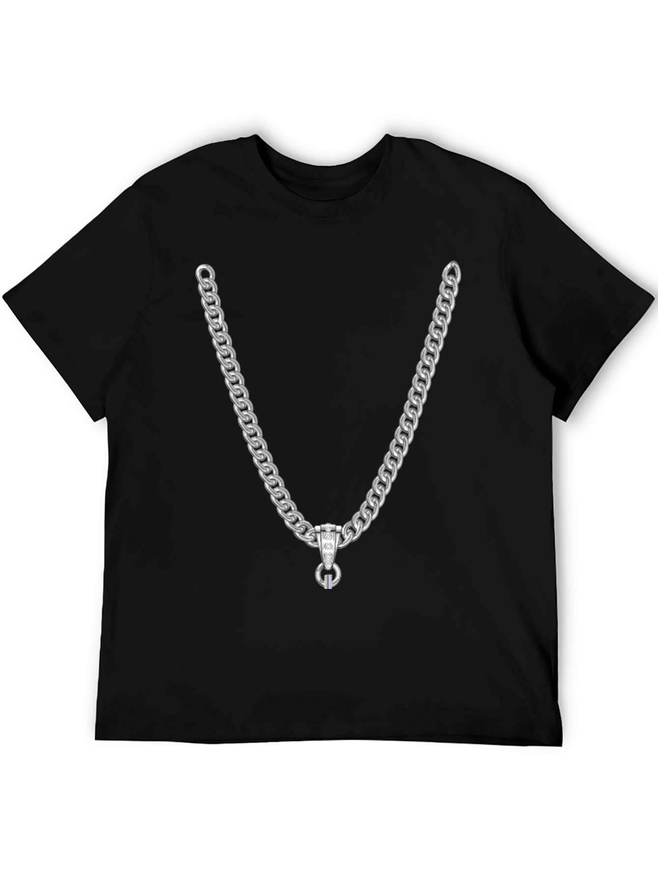 Black Chain Graphic T-Shirt view 5