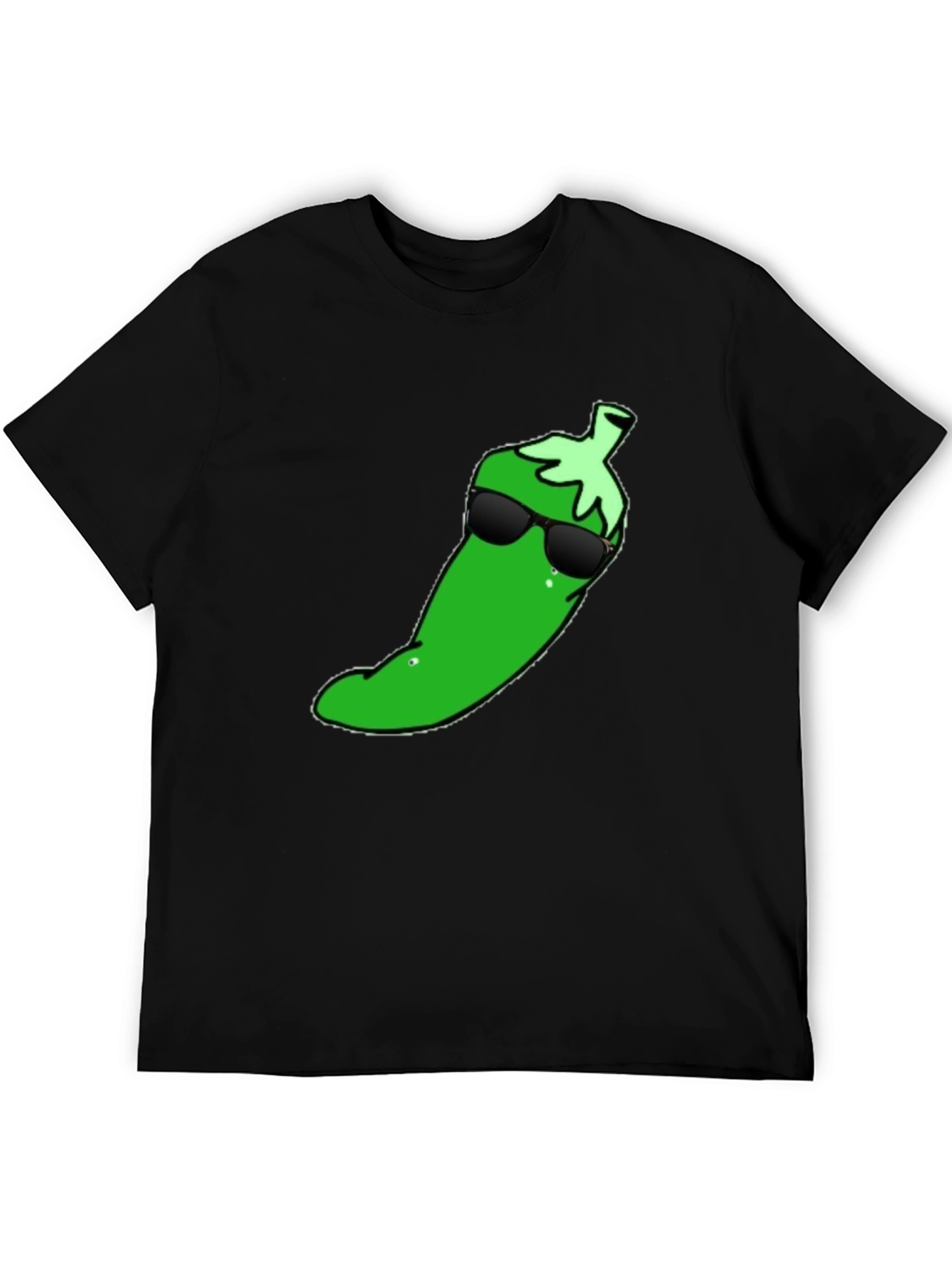 Cool Pepper Graphic T-Shirt - Black Cotton Tee - 5