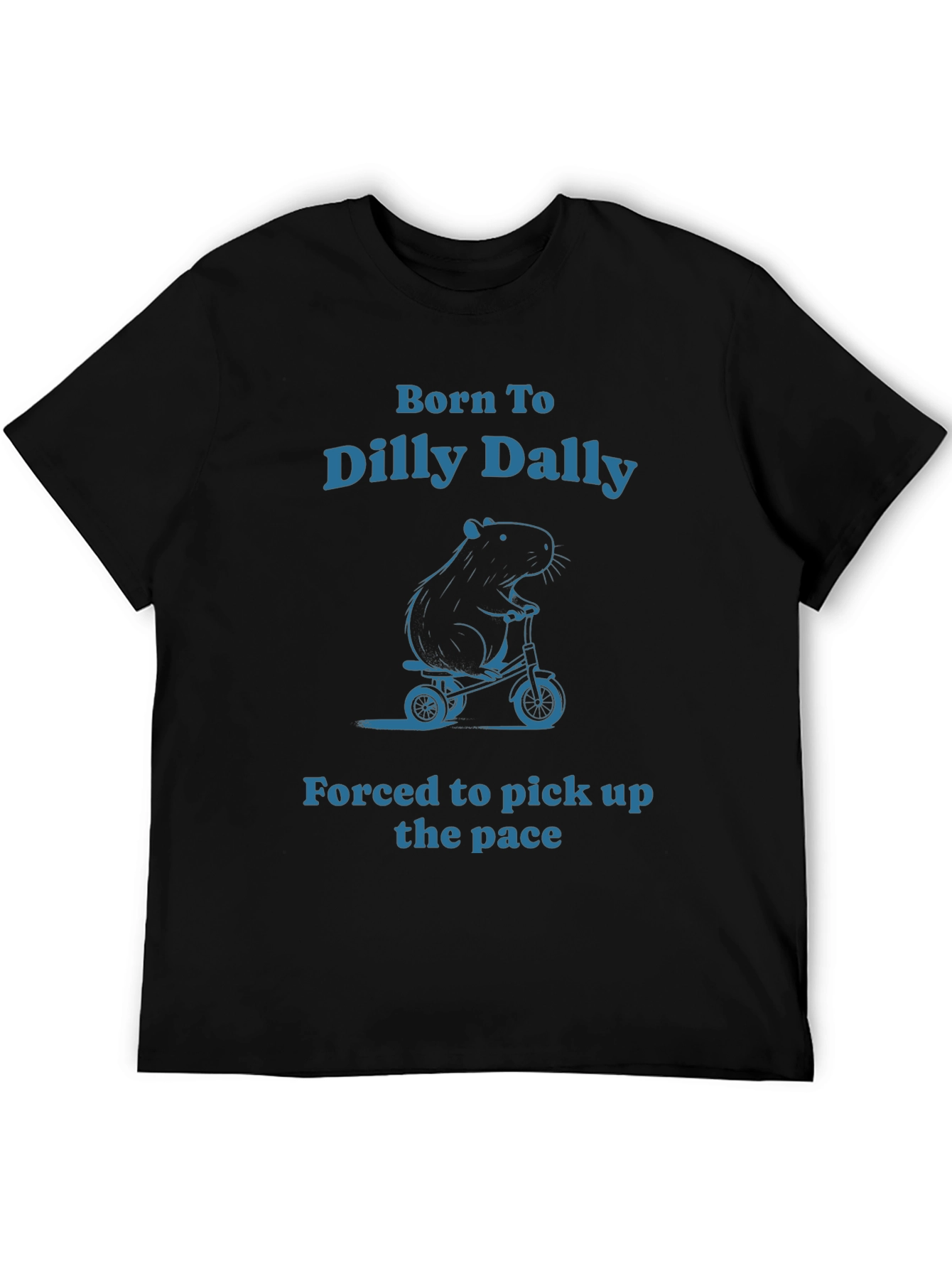 Black Dilly Dally Capybara Graphic Tee view 5