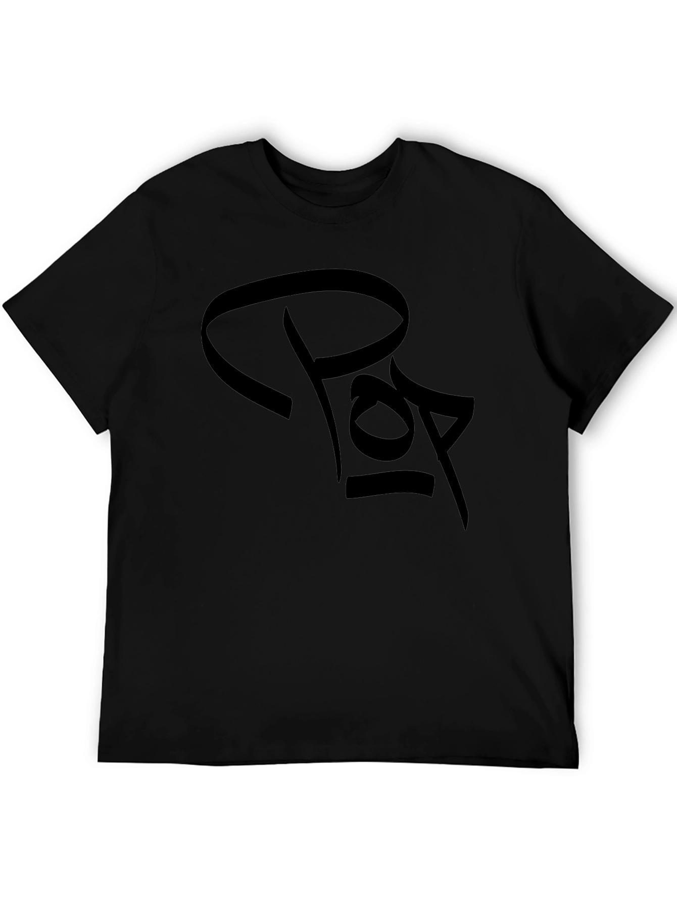 Black Black Graphic Tee - Unique Design view 5