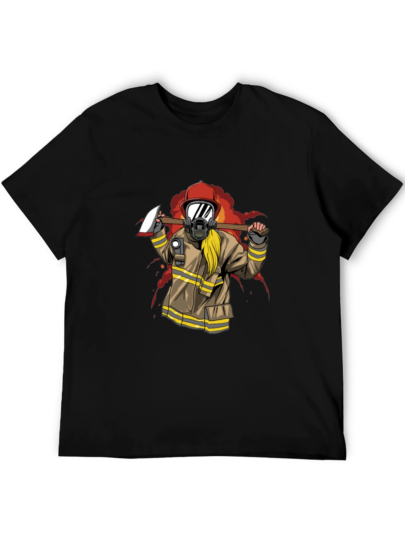 Firefighter Axe T-Shirt - Bold Graphic Tee - 5