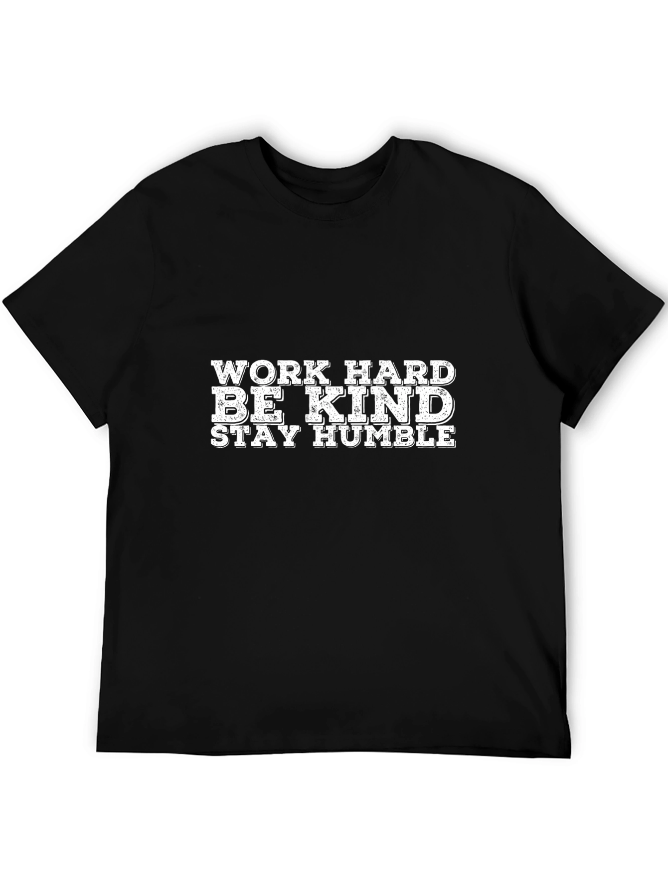 Black Work Hard Be Kind T-Shirt view 5