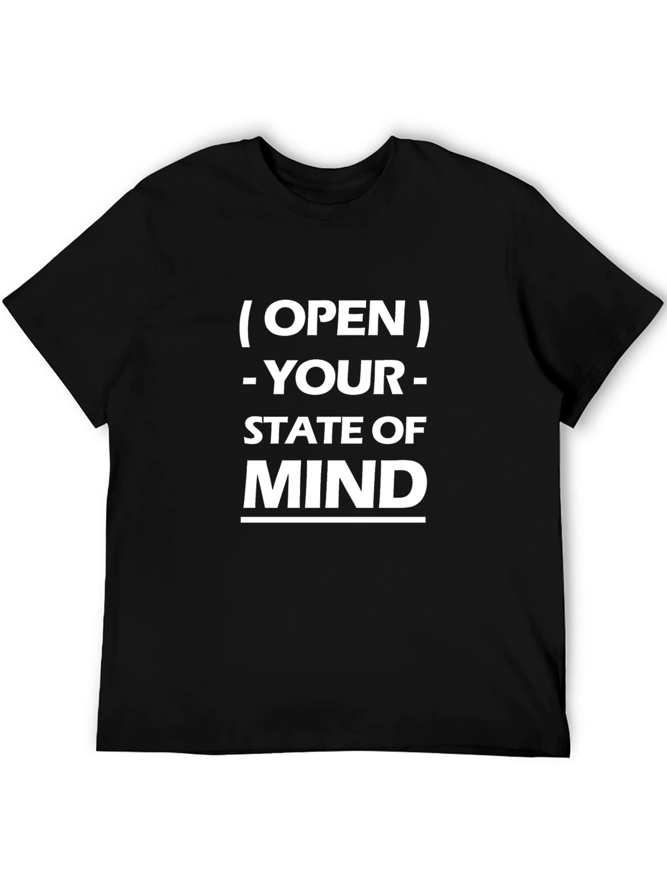 Black Open Your State of Mind Black Graphic Tee view 5
