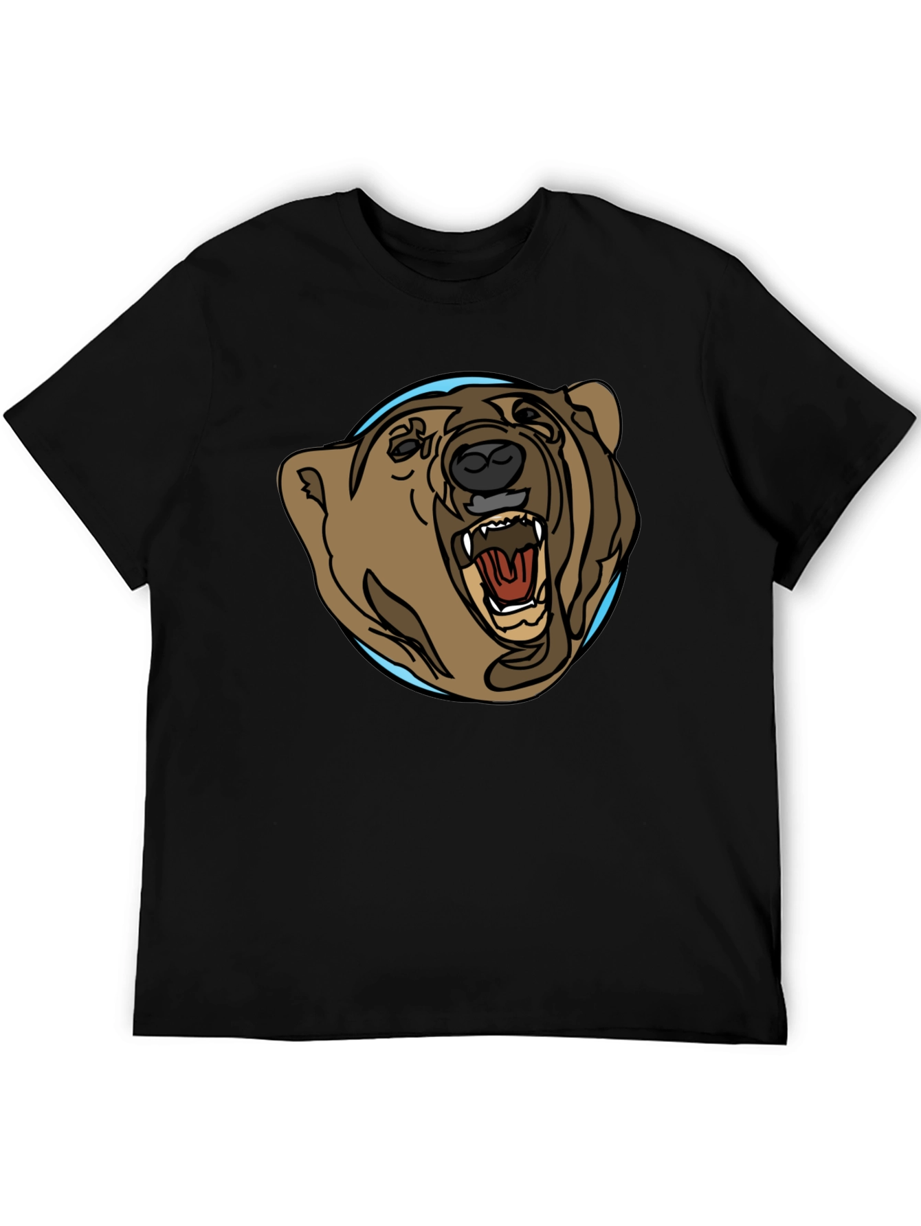 Black Bear Graphic Tee - Black Cotton Blend view 5
