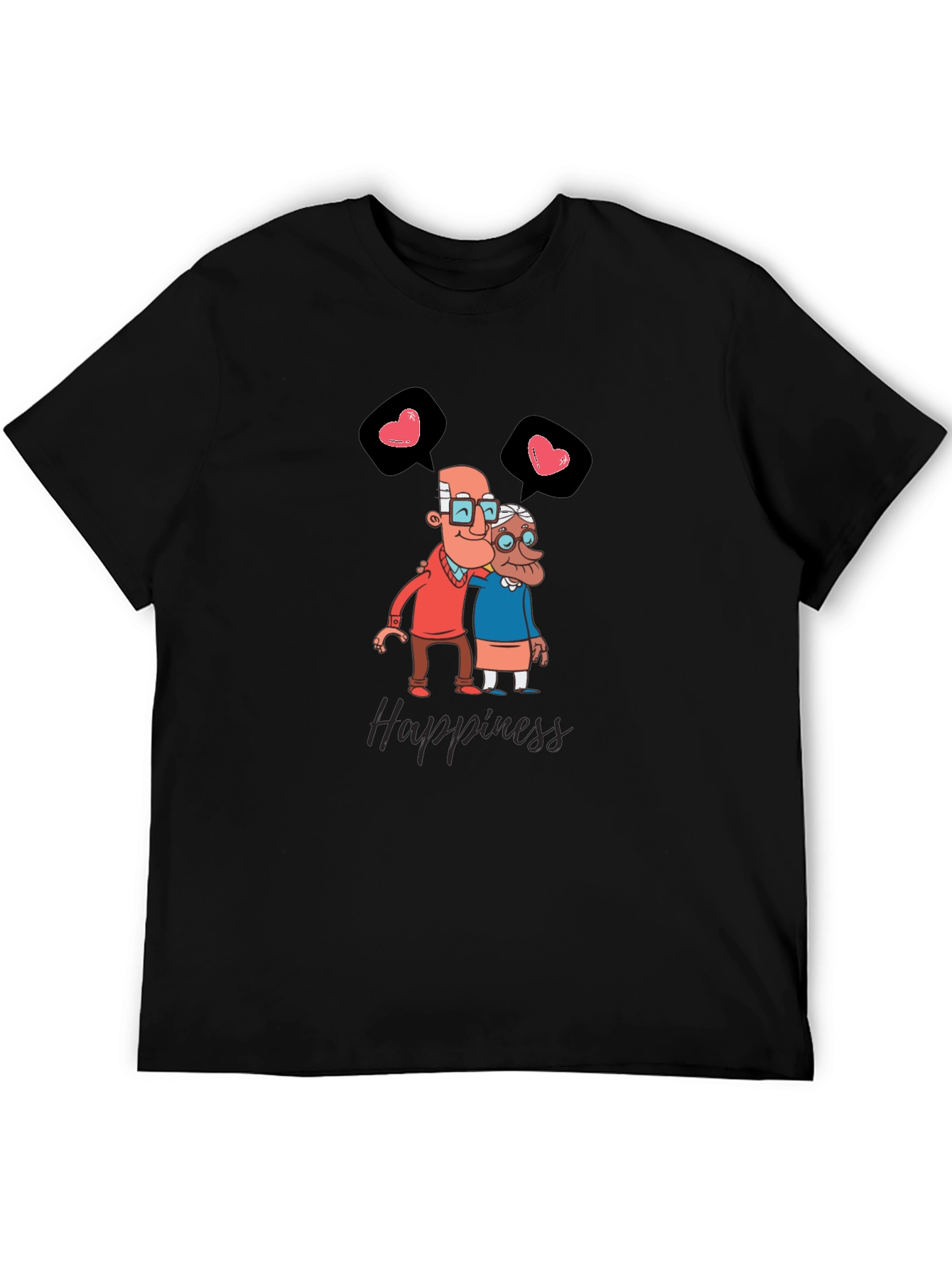 Black Love & Happiness Graphic Tee view 5