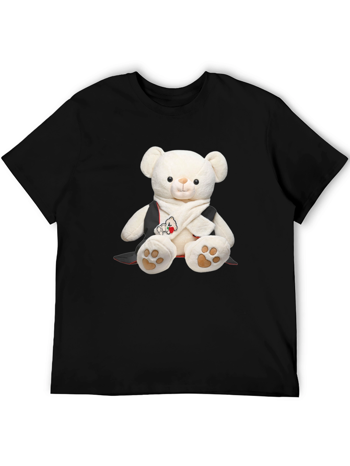 Black Teddy Bear T-Shirt - Soft Toy Graphic Tee view 5