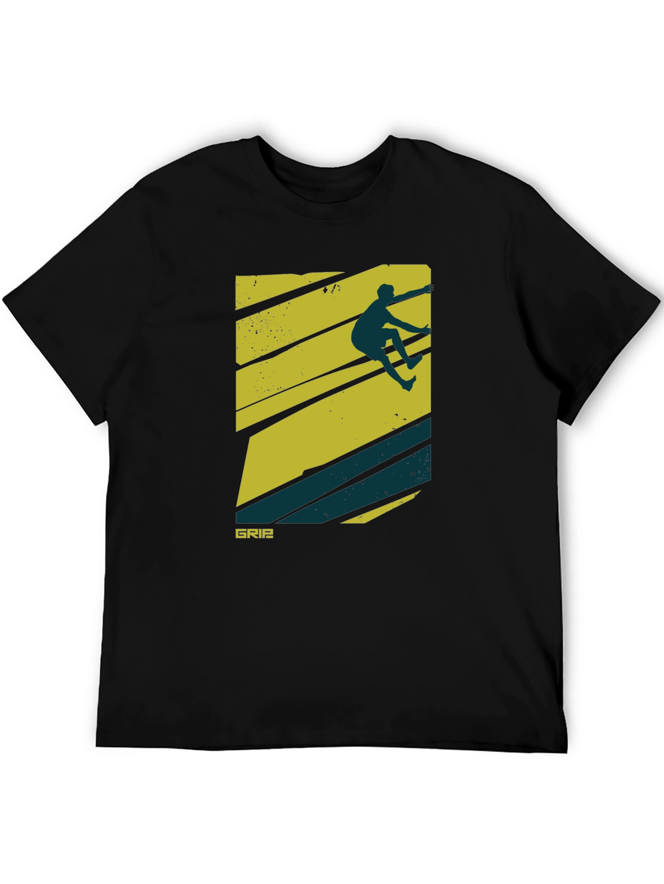 Black Climbing Graphic Tee - Grip Strength Shirt view 5