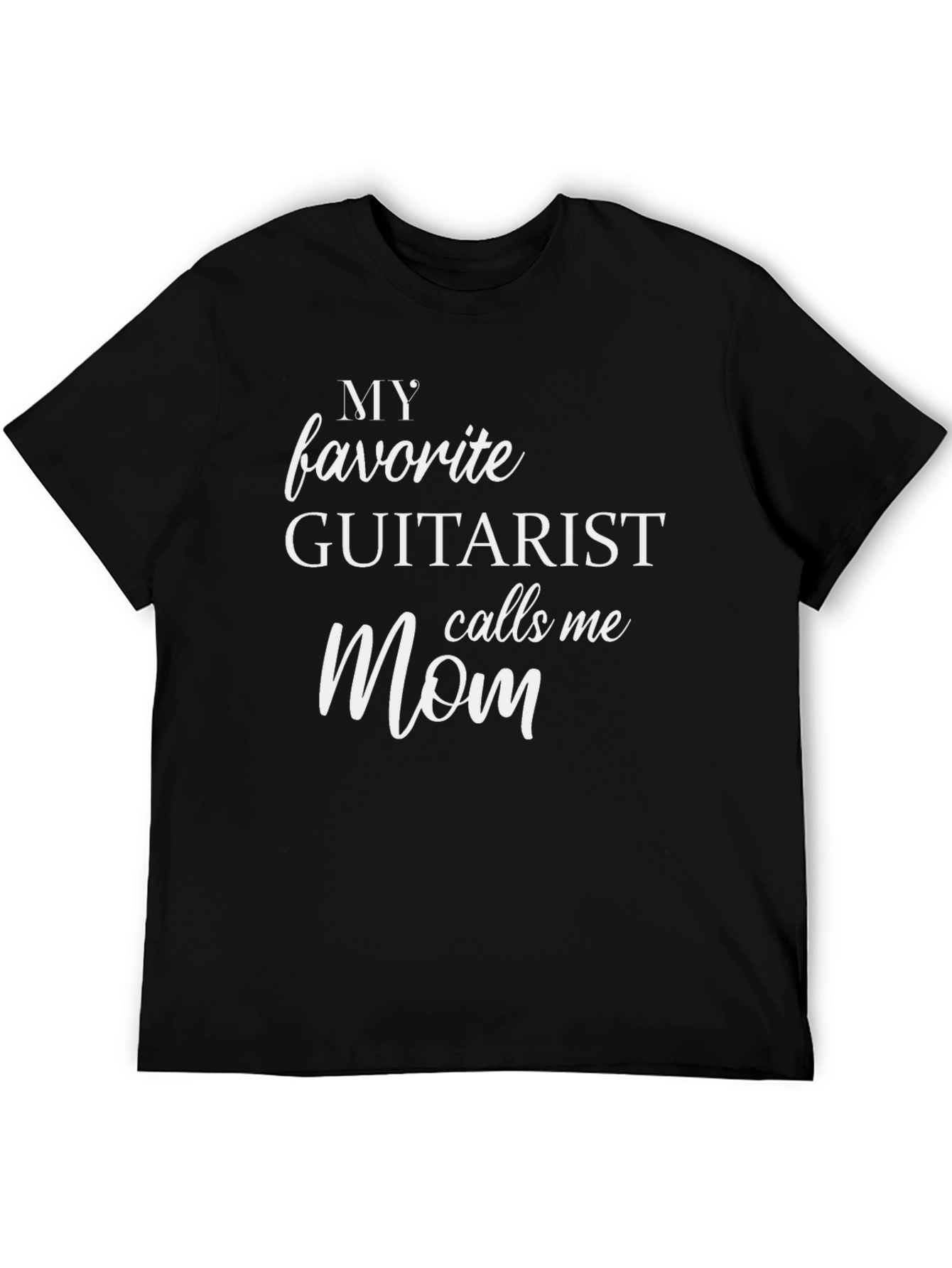 Black Guitarist Mom T-Shirt - Cool Gift for Mothers view 5
