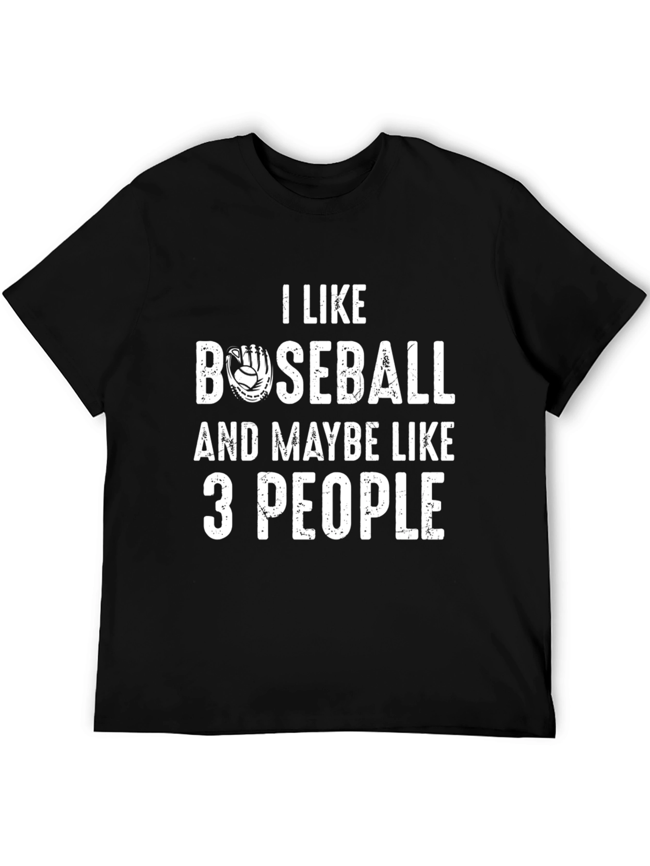 Black Funny Baseball Lover Graphic Tee view 5