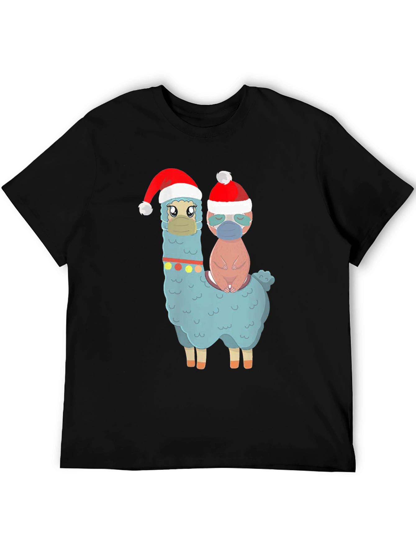 Festive Llama & Friend Christmas T-Shirt - 5