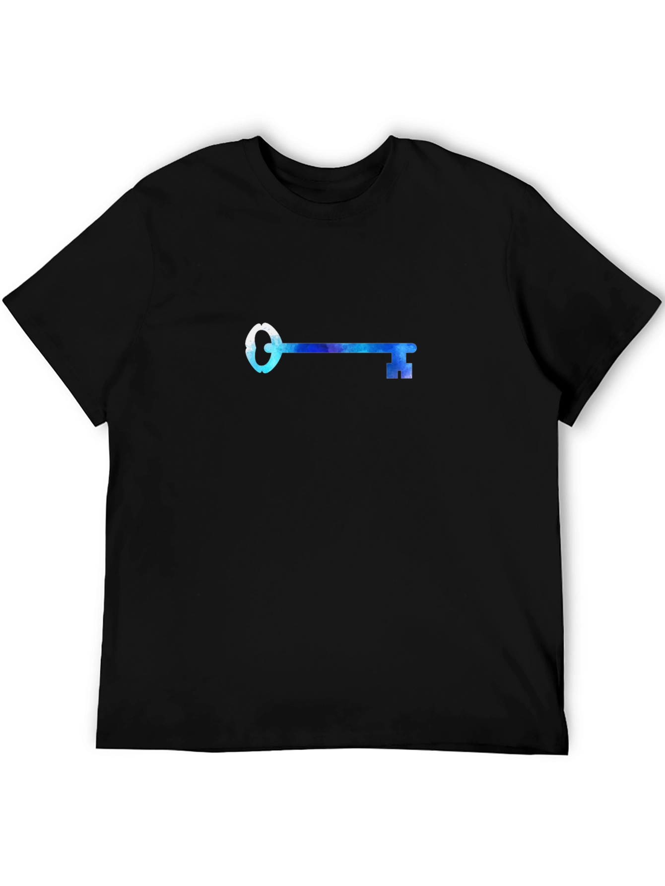 Black Key Graphic Black Tee - Unlock Your Style! view 5
